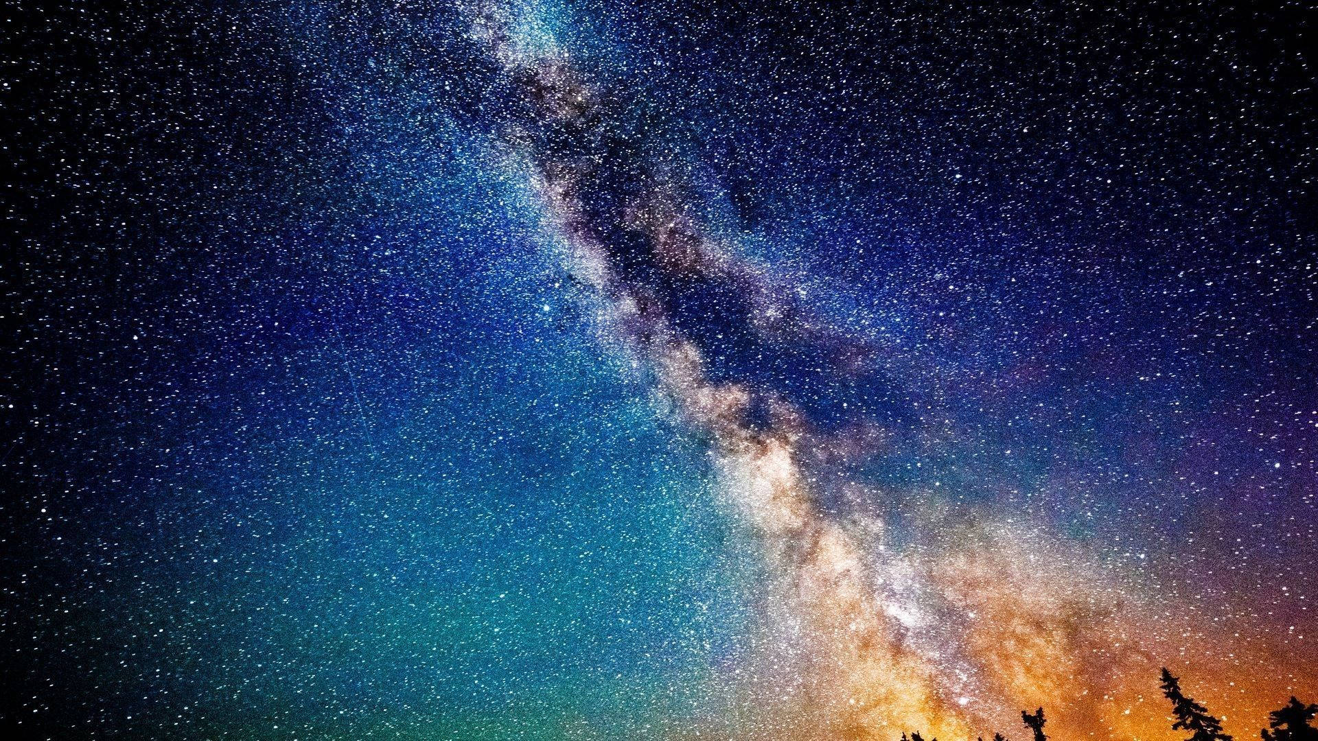 Blue Milky Way 1920x1080 HD Space Wallpaper