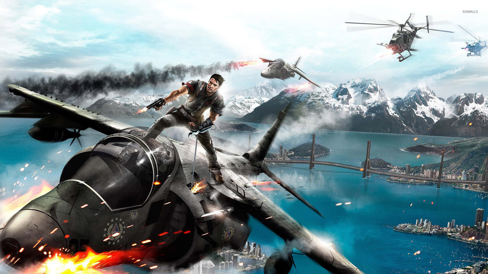 Thrilling Action in Just Cause 4 High Definition Wallpaper