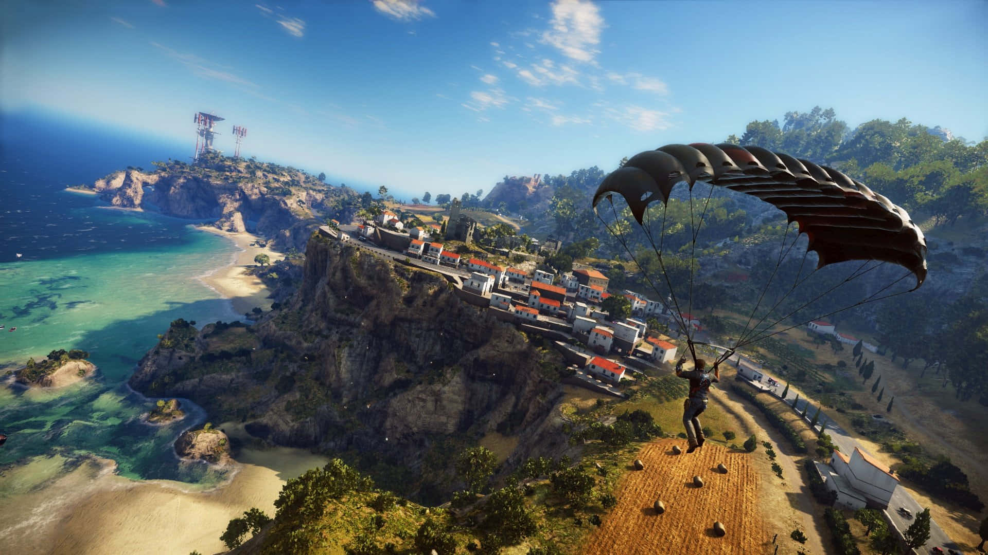 1920x1080 Just Cause 4 Background Parachute