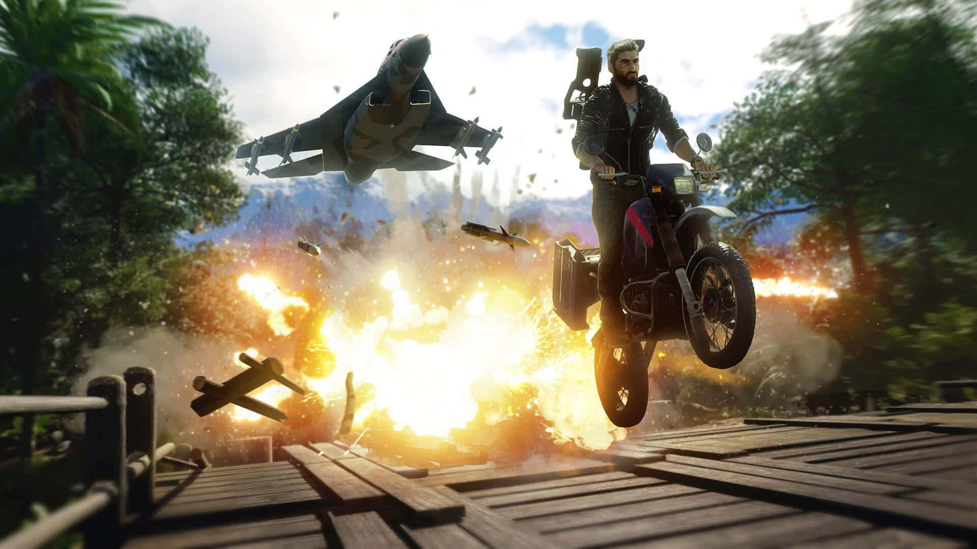 1920x1080 Just Cause 4 Background Motorcycle