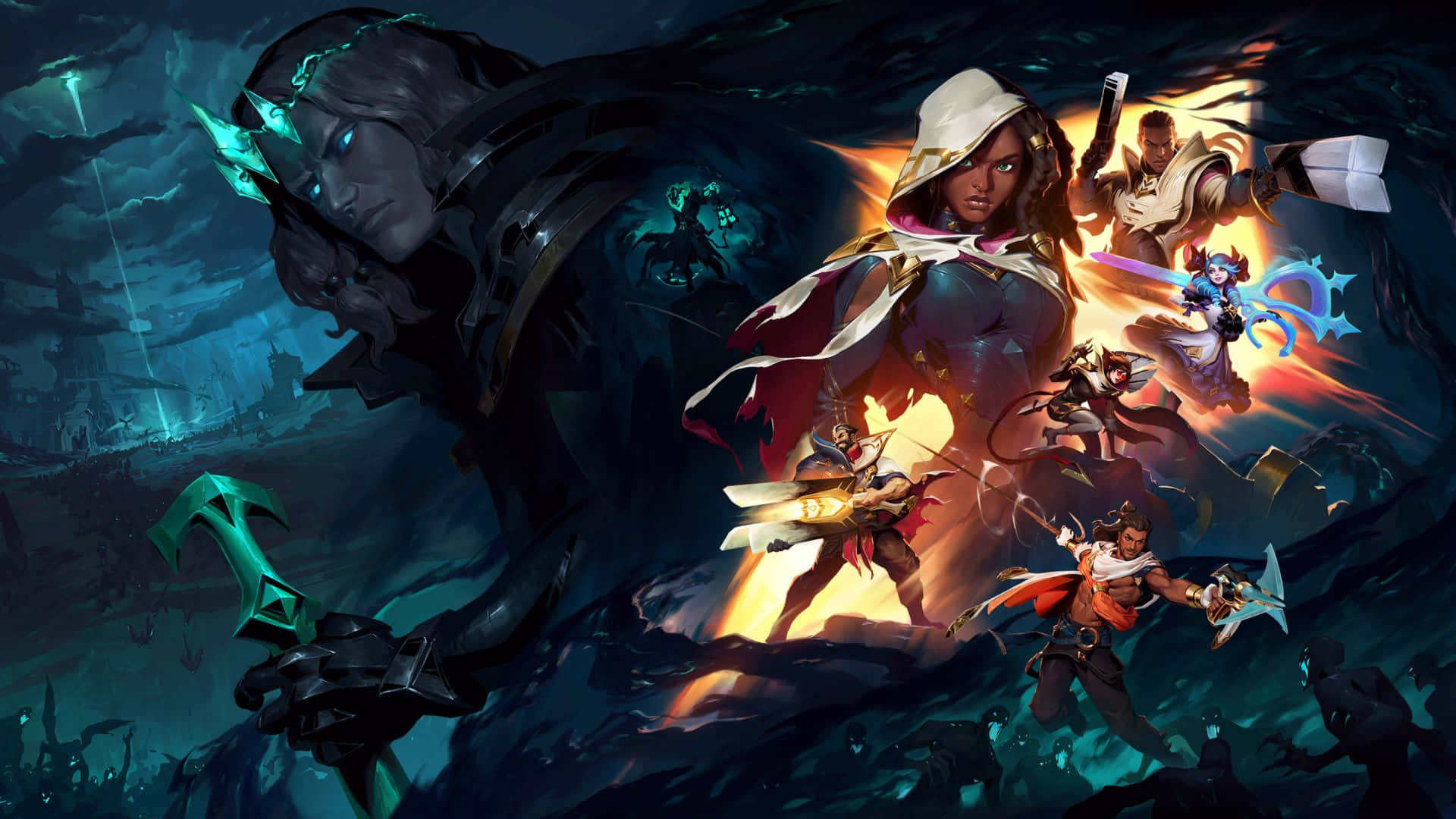Battle the enemy forces in League of Legends