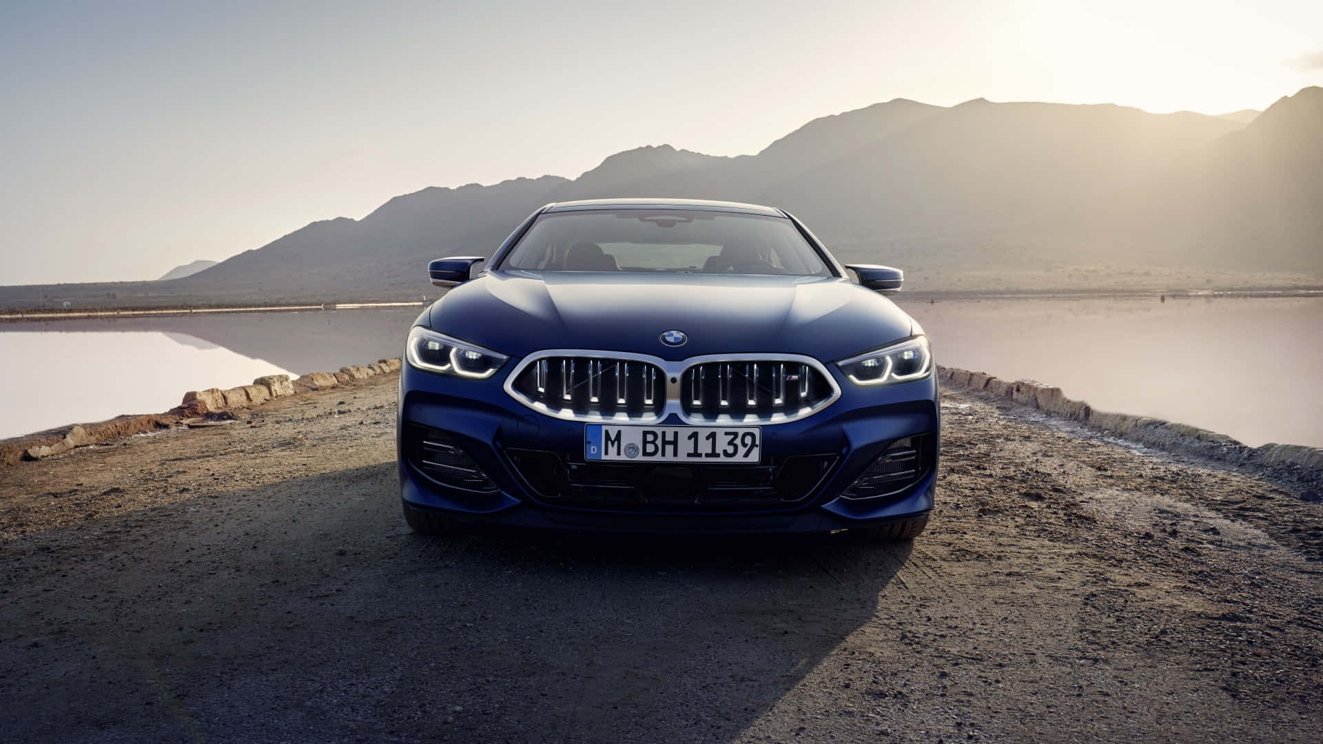 2023 Blue BMW M8 1920x1080 M Series Background