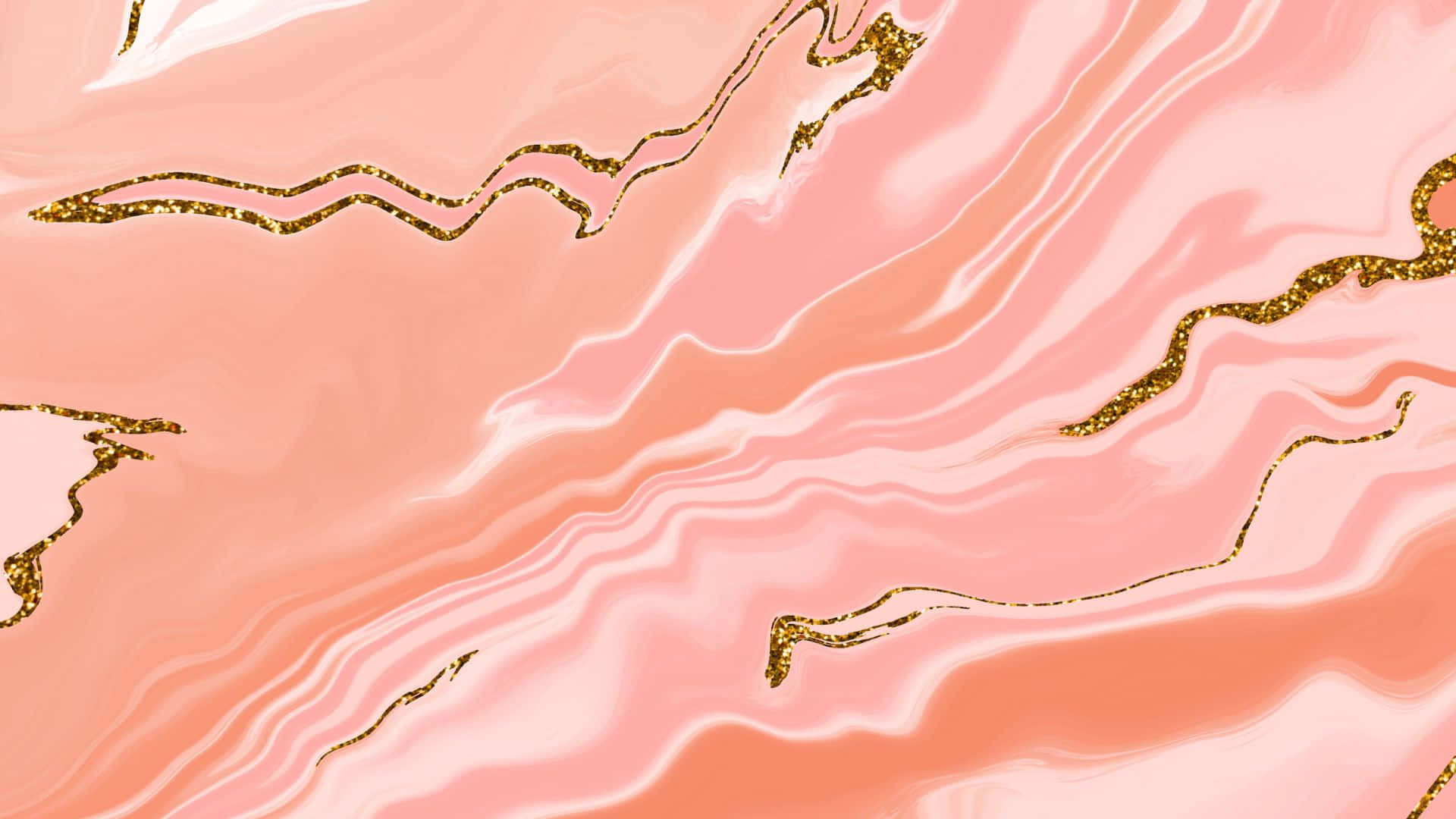 Pink Marble Wallpaper With Gold Lines