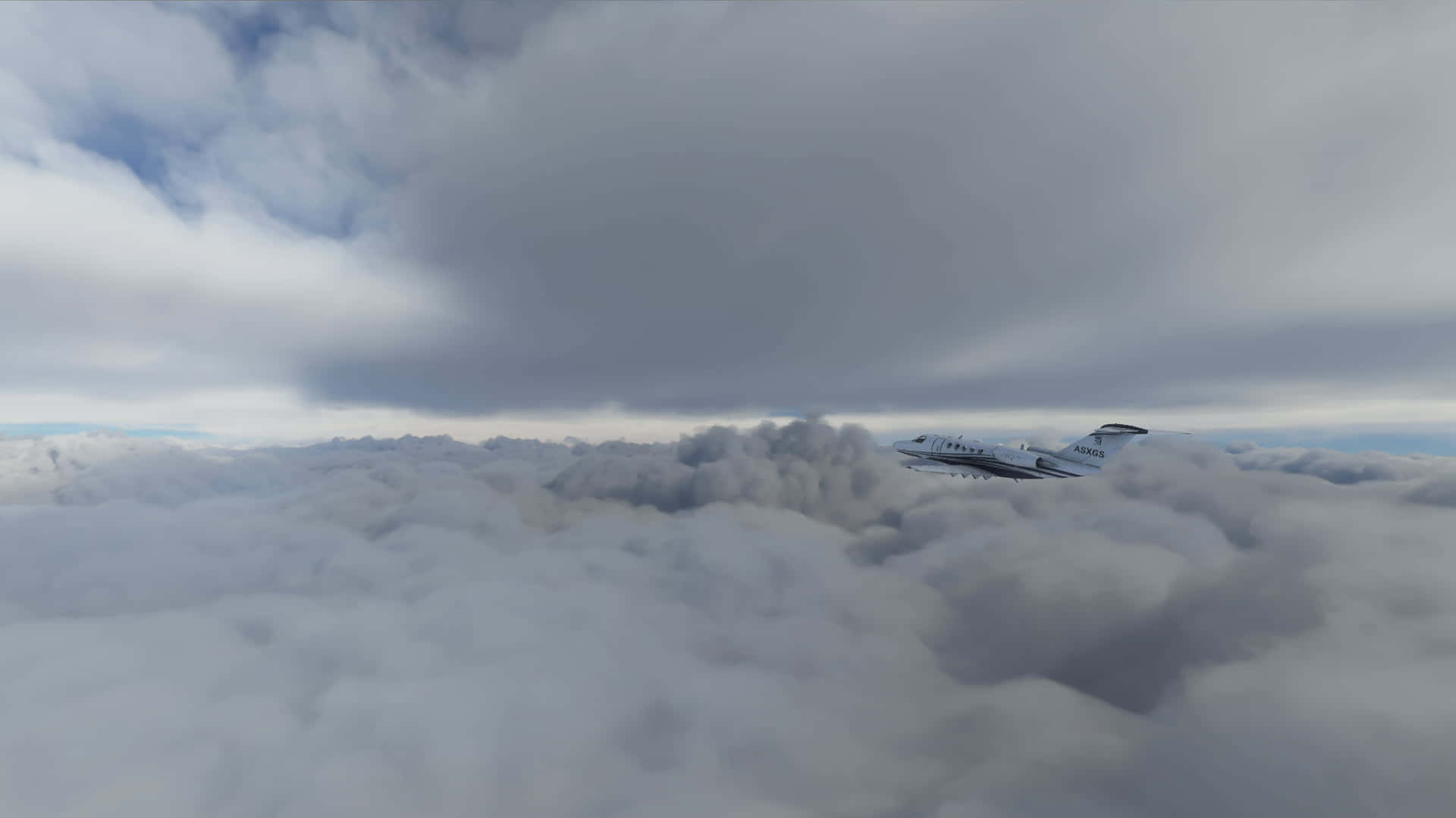 Einblick Auf Wolken Aus Einem Flugzeug