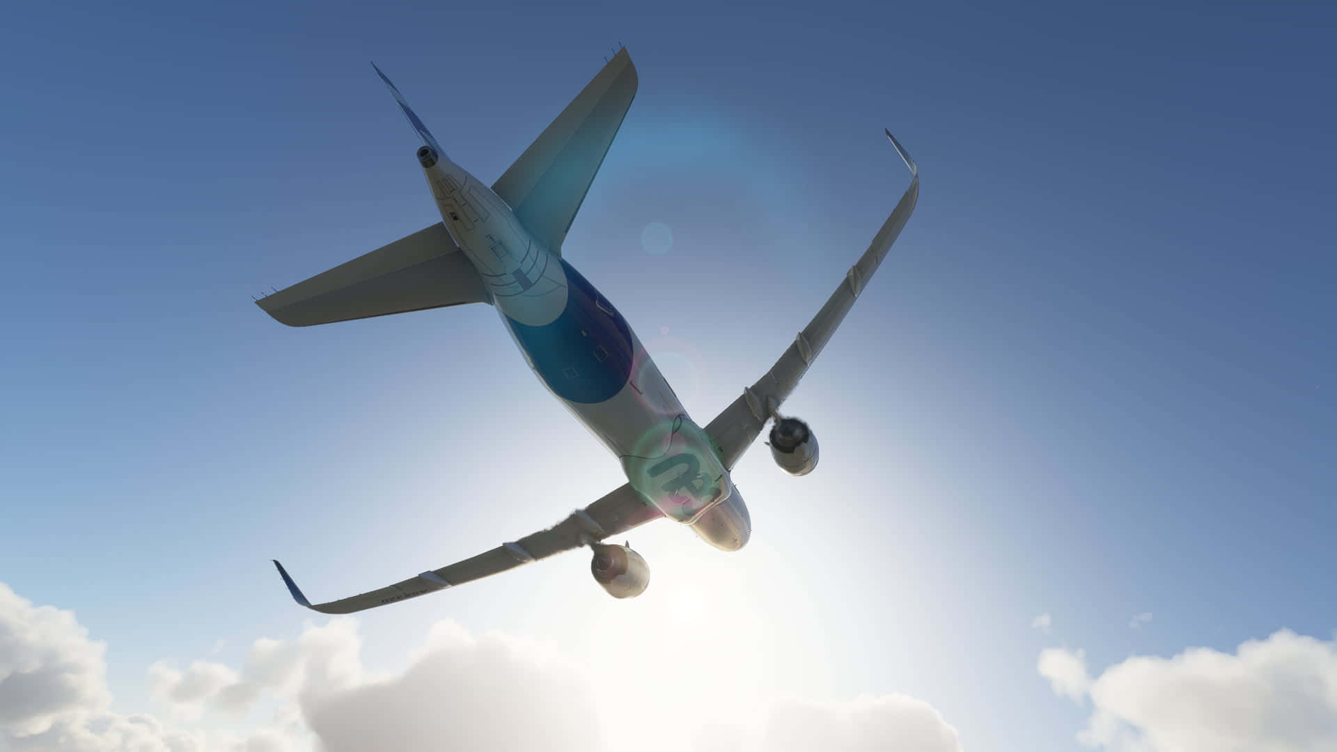 Flygiväg Med Microsofts Flight Simulator.