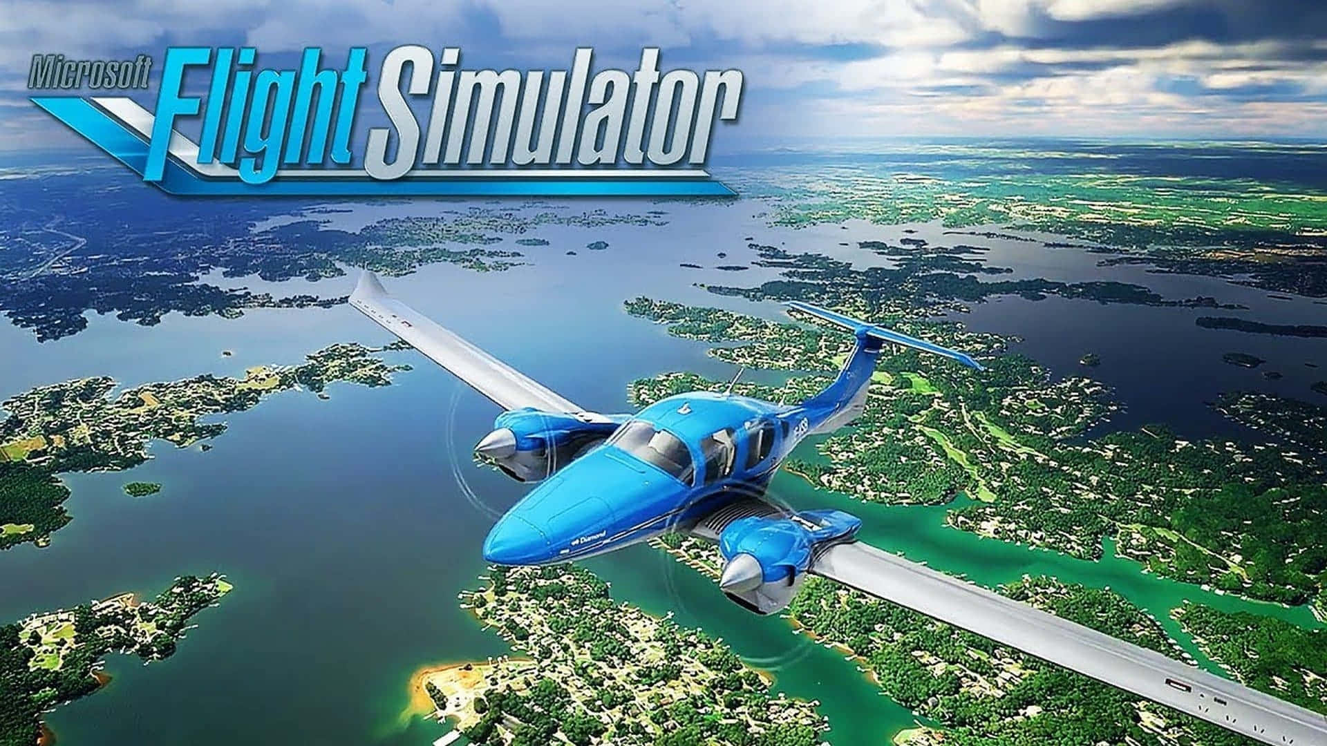 Erobrahimlen Med Microsoft Flight Simulator.