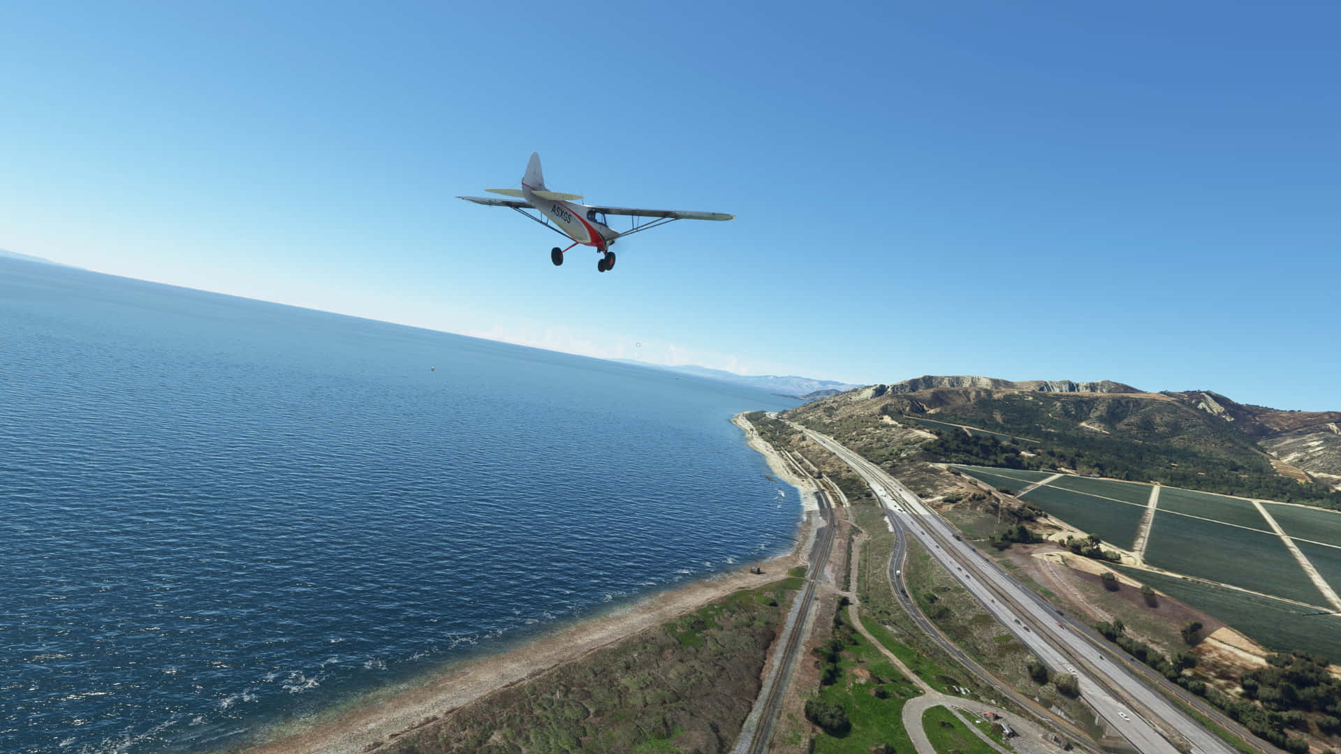 Tahjälp Av Microsoft Flight Simulator För Att Lyfta.