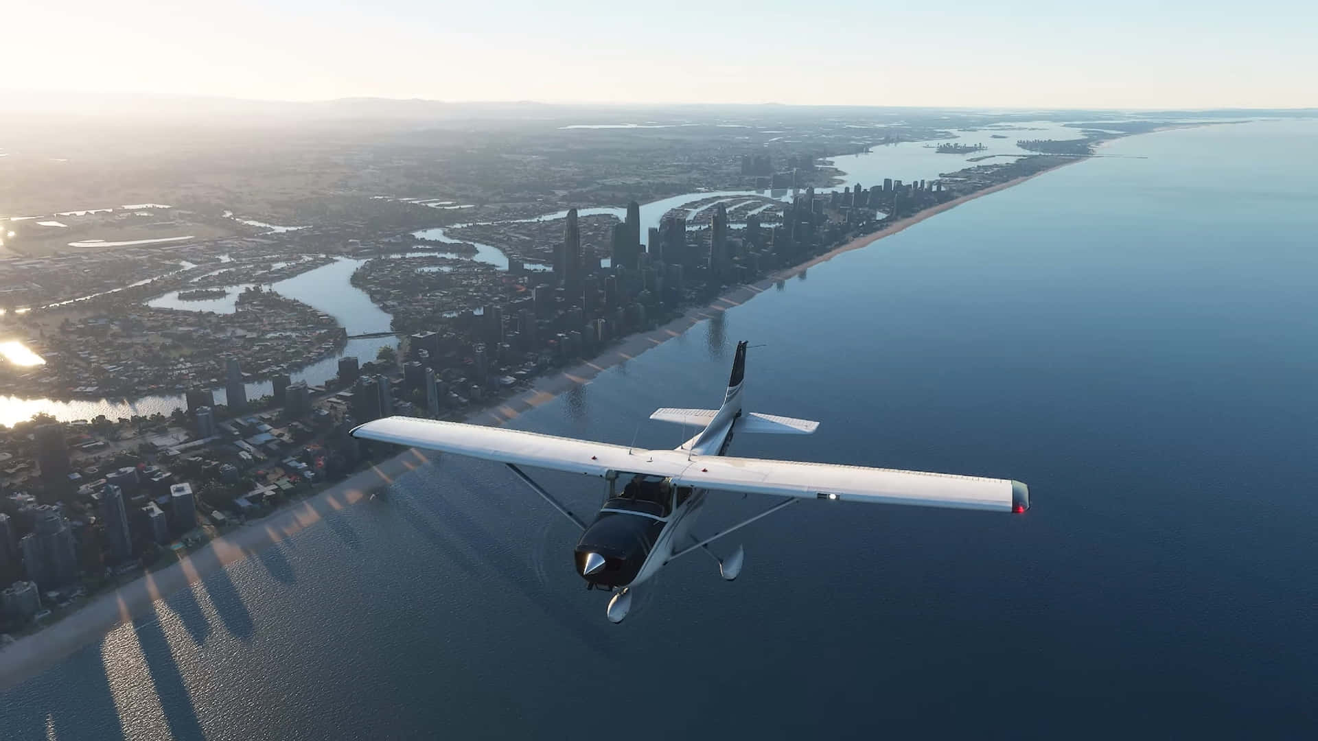 Flyghögt Med Microsoft Flight Simulator.