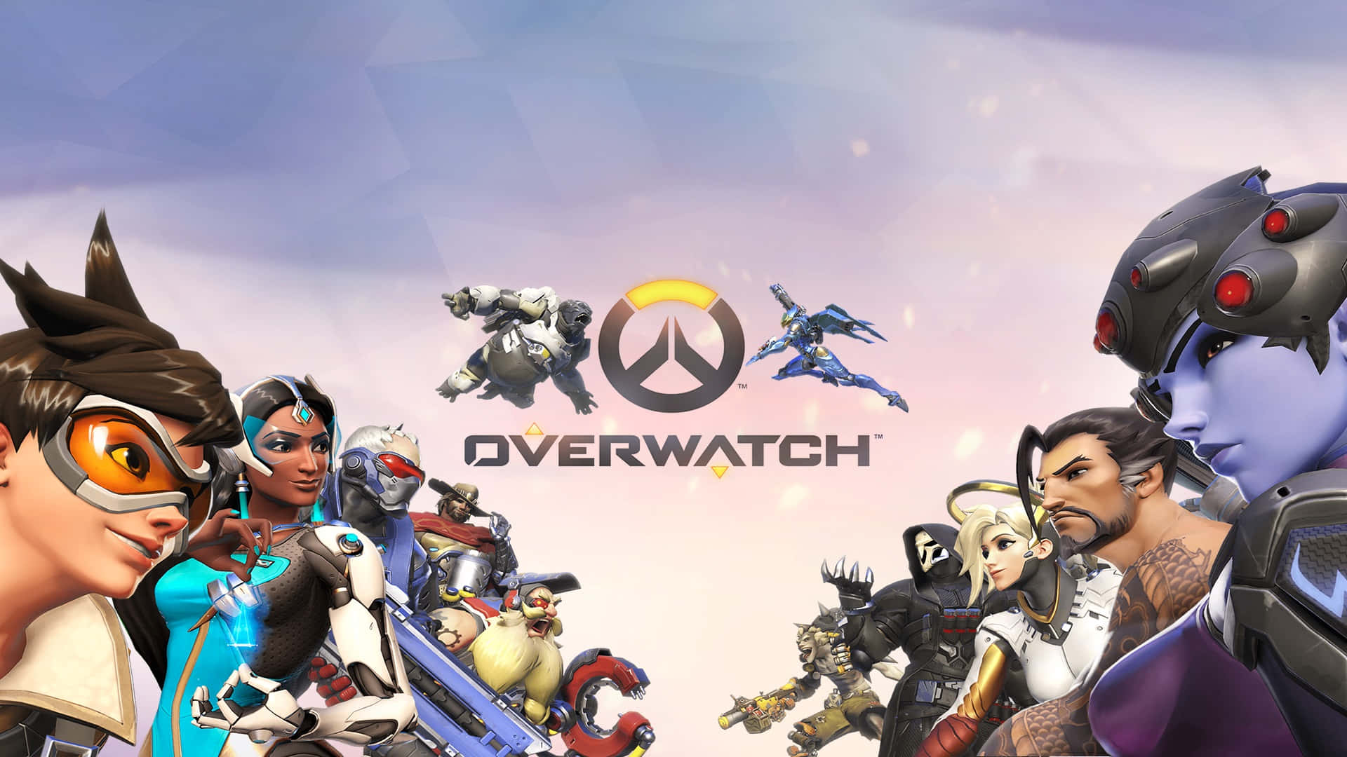 1920x1080 Overwatch Characters Poster Design Background