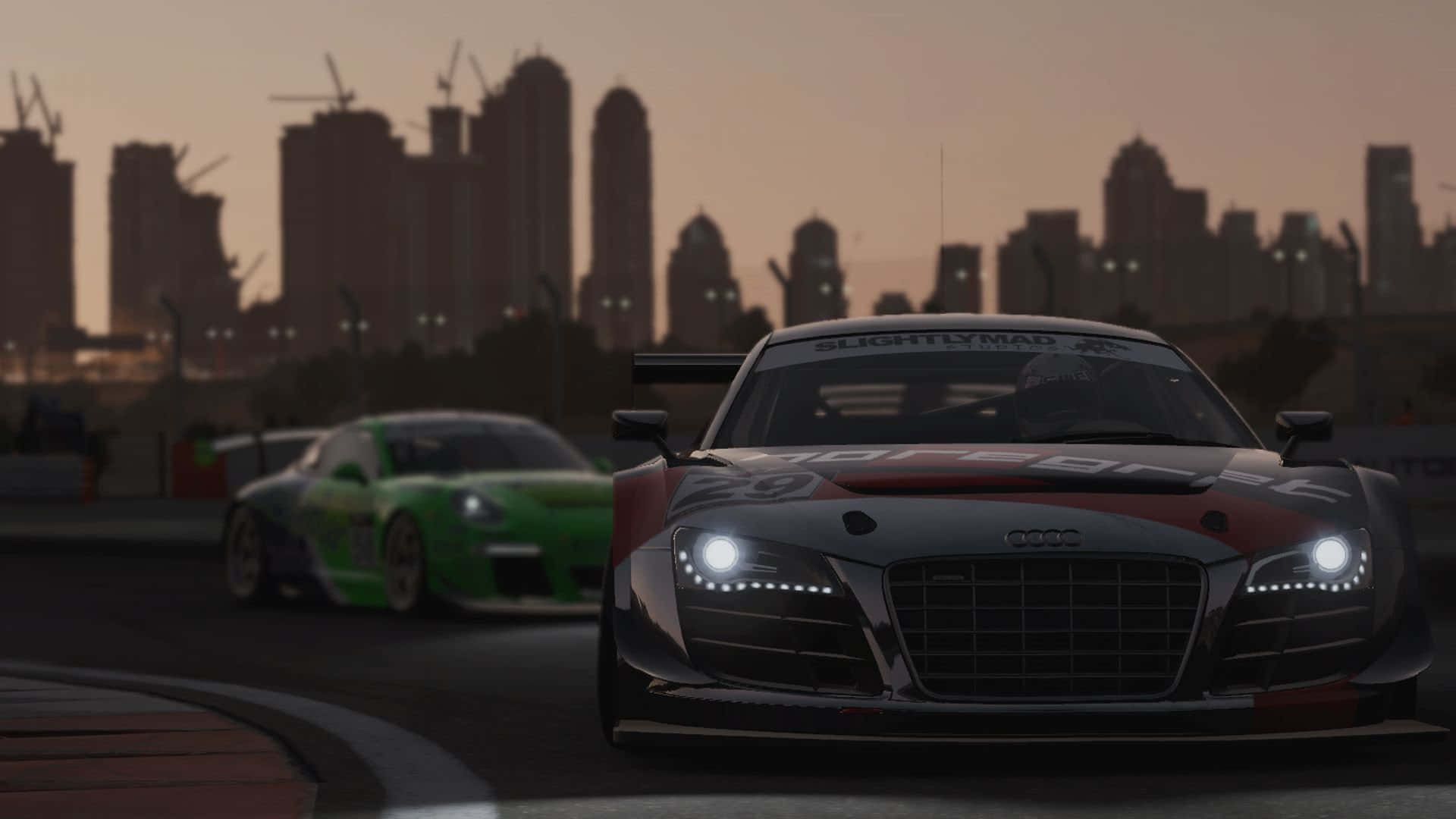 Audi R8 Slammed Into A City In A Racing Game