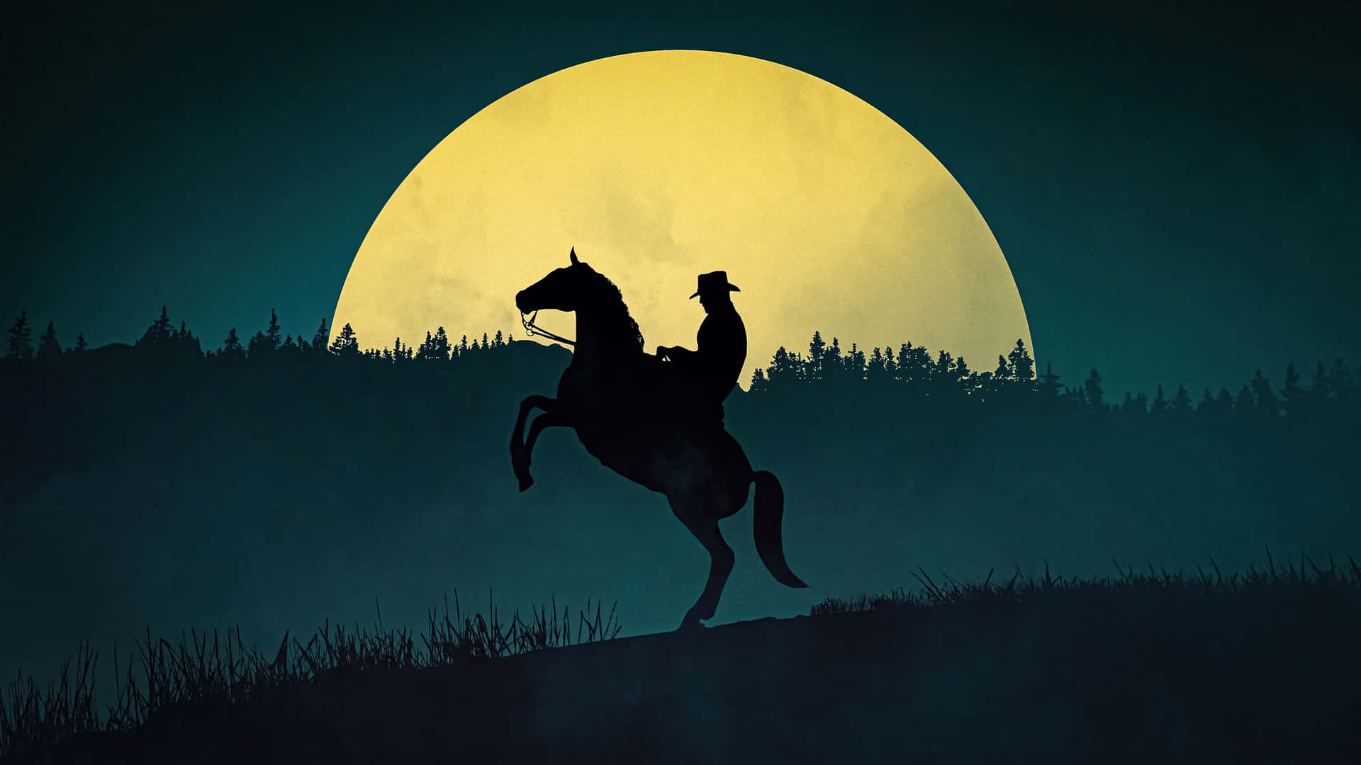 Aesthetic Moon 1920x1080 Red Dead Redemption 2 Background