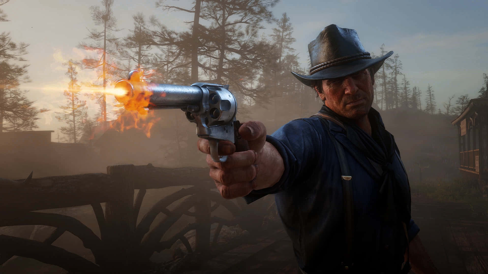 Sheriff Pistol 1920x1080 Red Dead Redemption 2 Background
