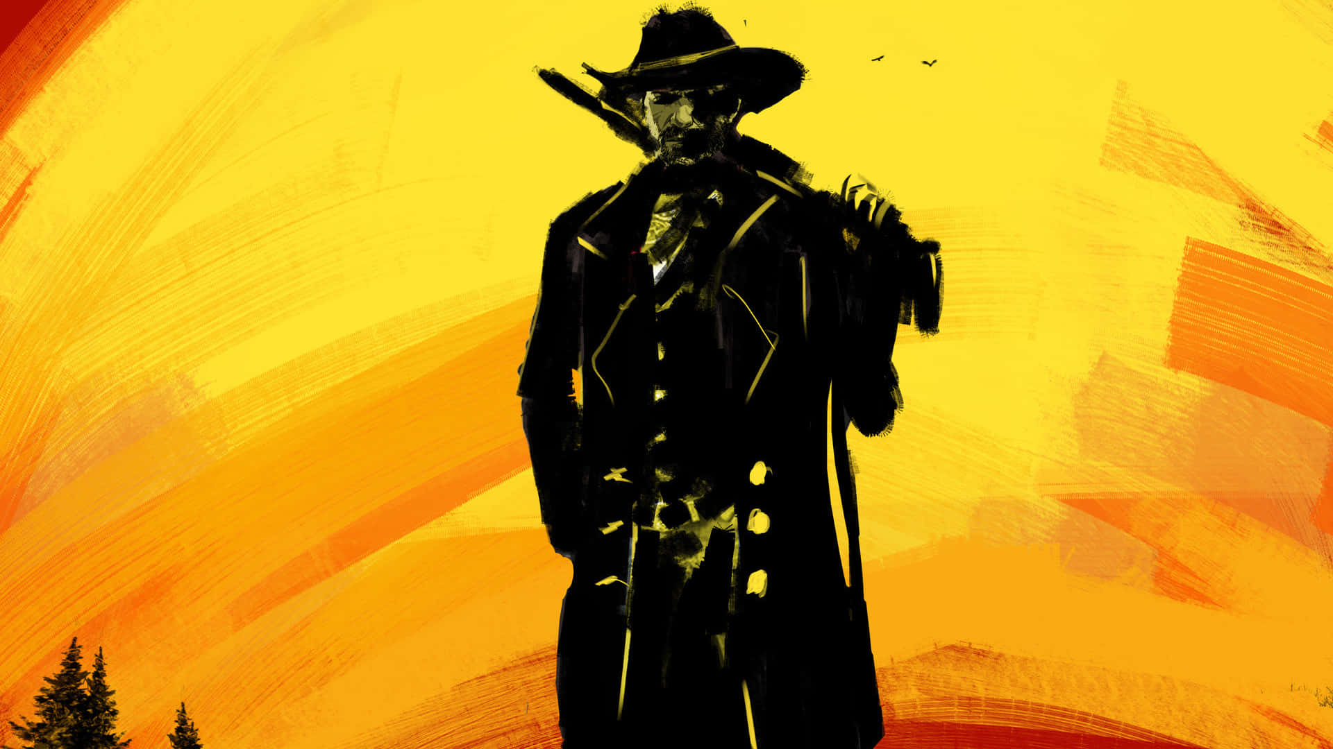Shadow Yellow 1920x1080 Red Dead Redemption 2 Background