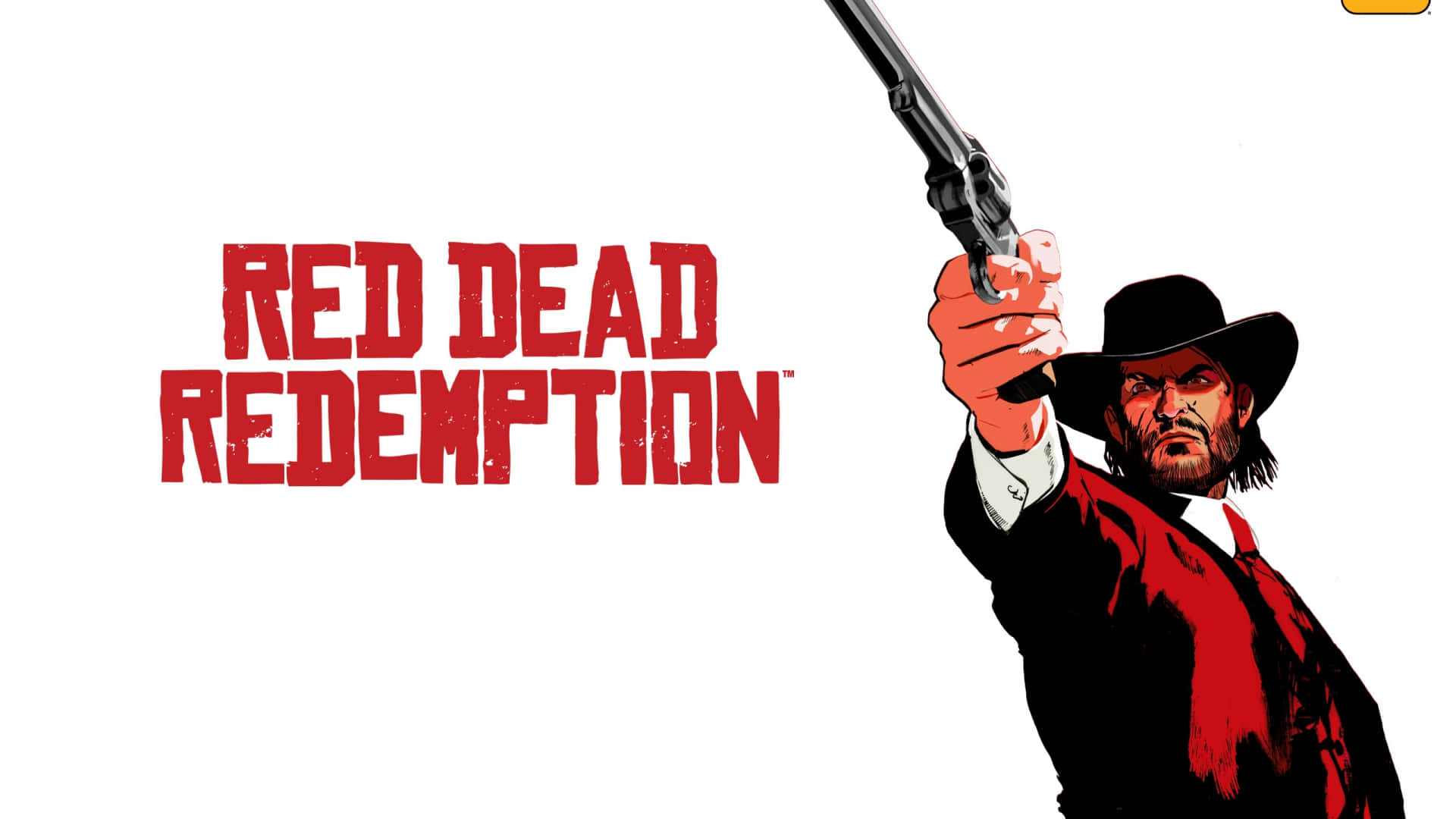 Diseñode Póster Animado 1920x1080 Fondo De Red Dead Redemption 2 En Rojo