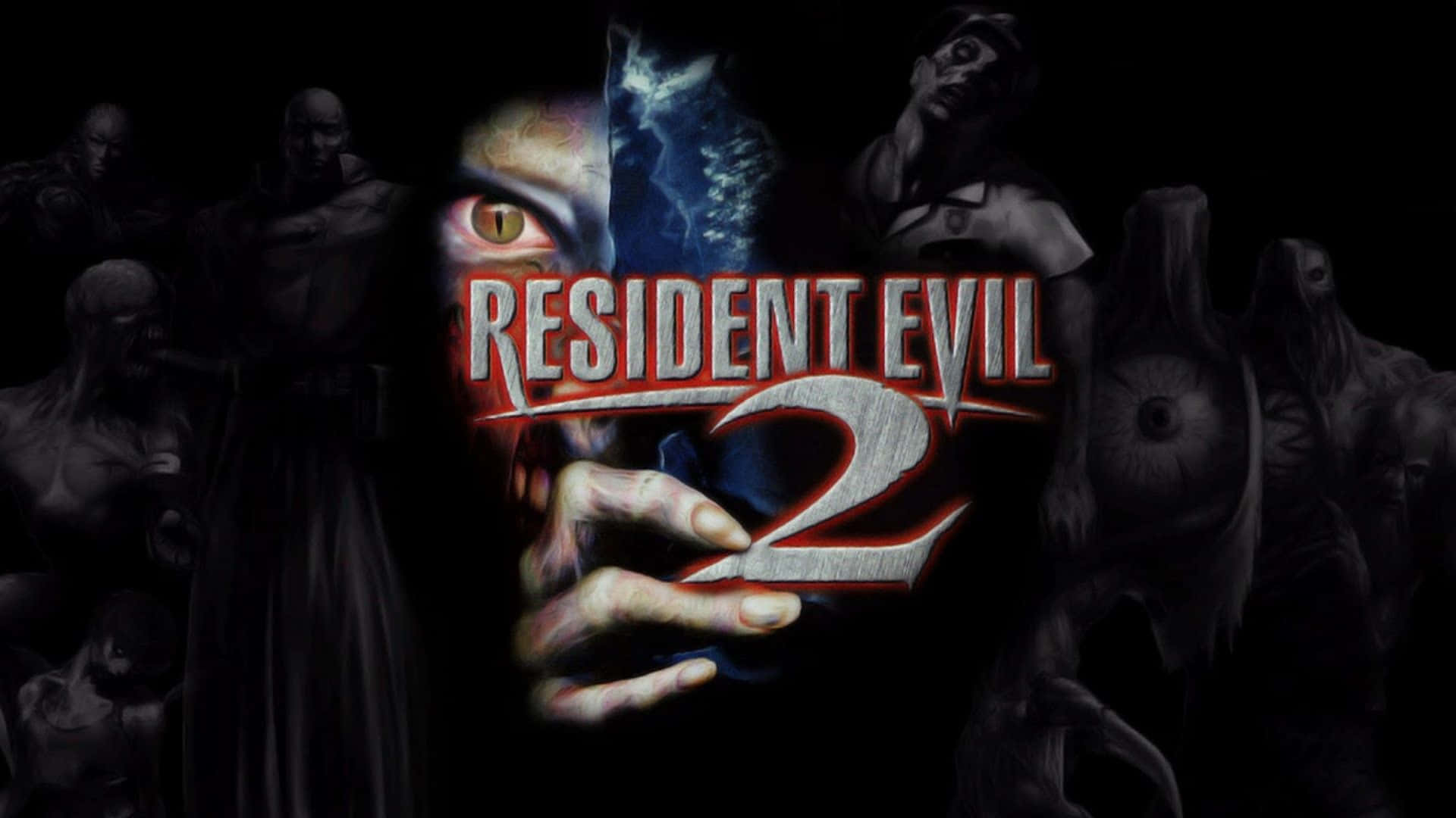1920x1080 Resident Evil 2 Baggrund Original Game Cover Tapet.