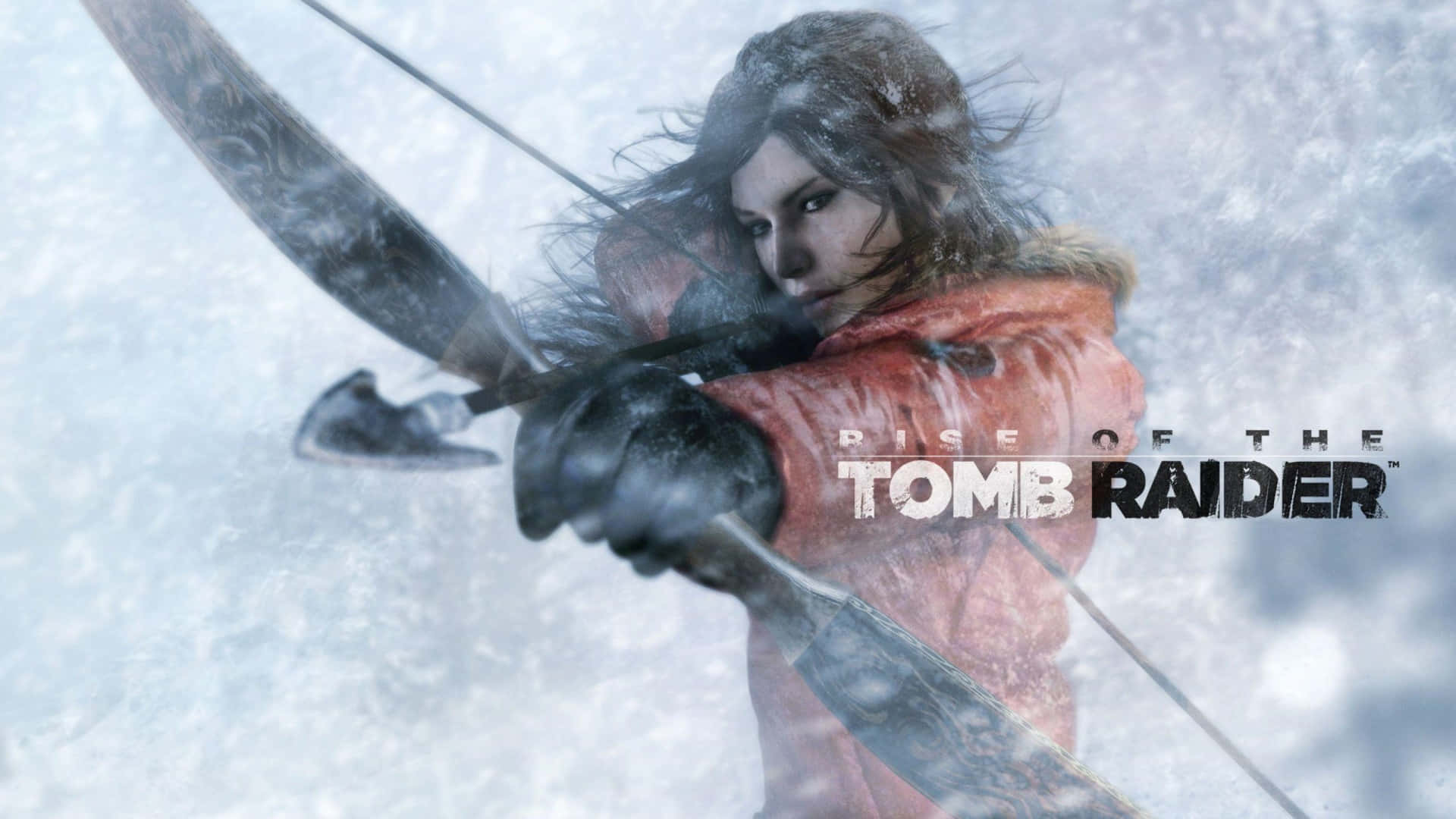 Lara Croft The Archer 1920x1080 Rise Of The Tomb Raider Snowstorm Background