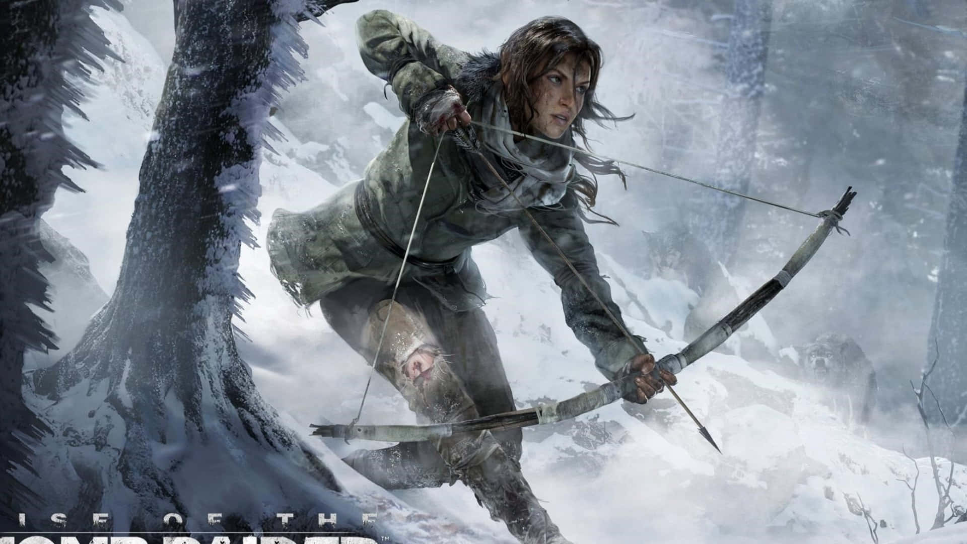 1920x1080 Rise Of The Tomb Raider Snow Backgroundarcher Lara Croft