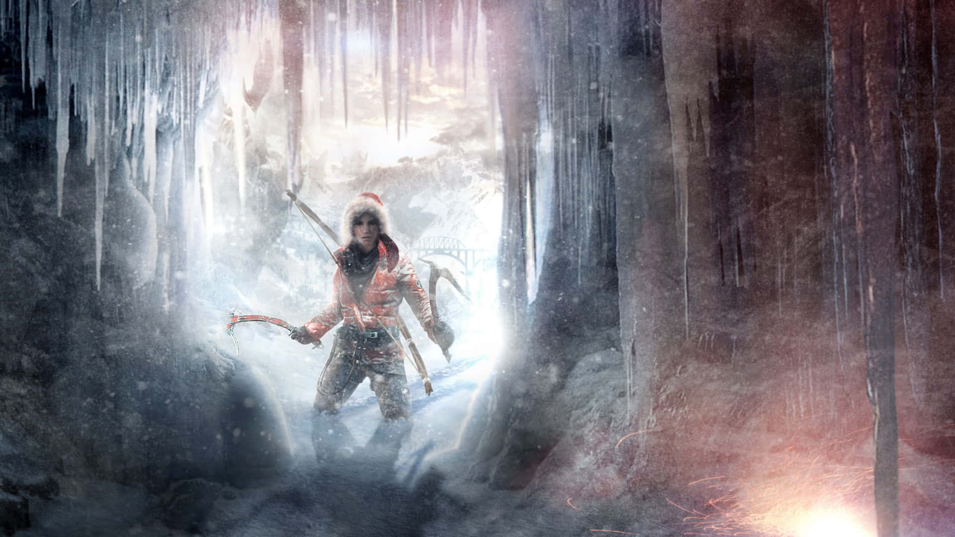 Lara Croft 1920x1080 Rise Of The Tomb Raider Ice Cave Background