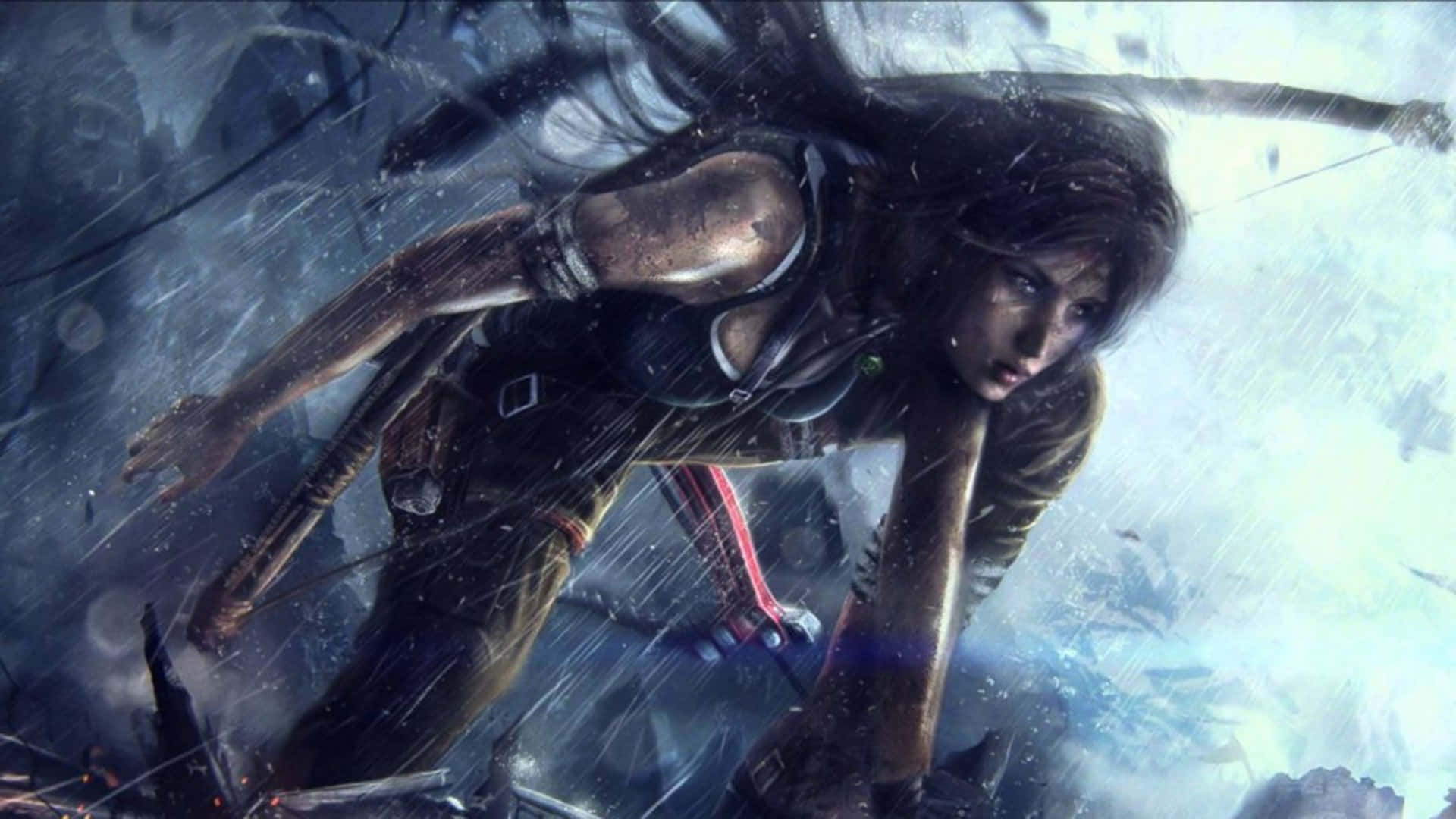Fondoartístico Animado De Lara Croft 1920x1080 Rise Of The Tomb Raider.