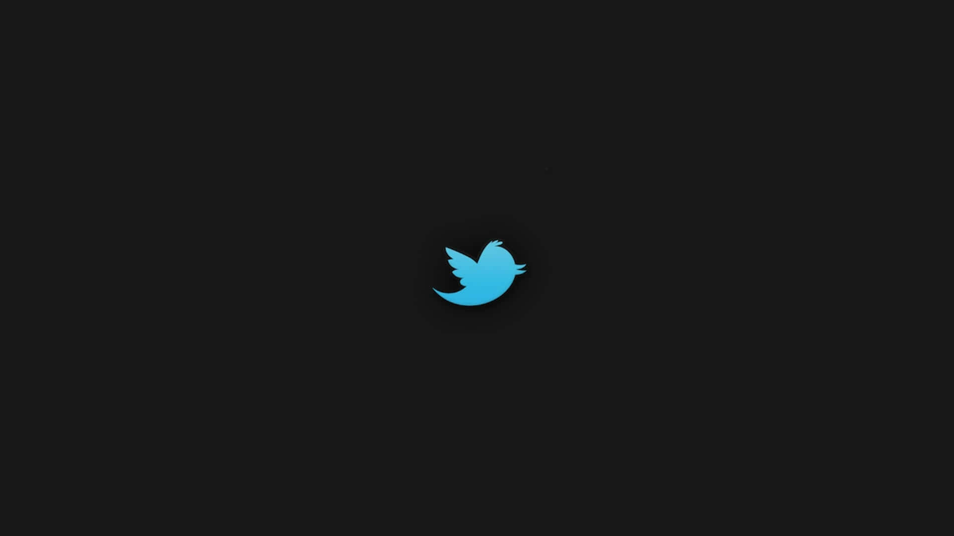 1920x1080 Sociale baggrund Twitter logo Sort baggrund