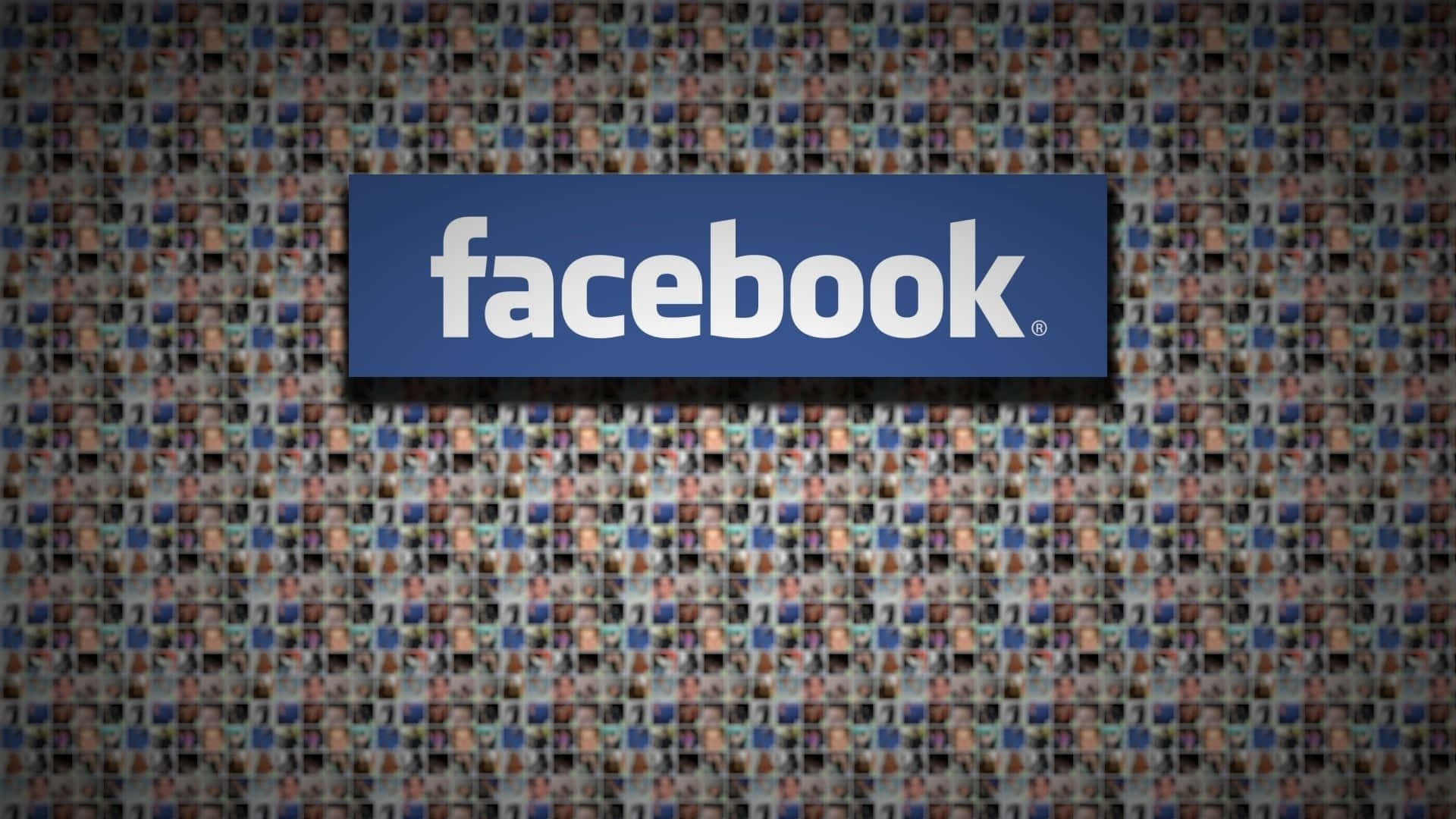 1920x1080 Social Background Facebook Logo With Photo Collage