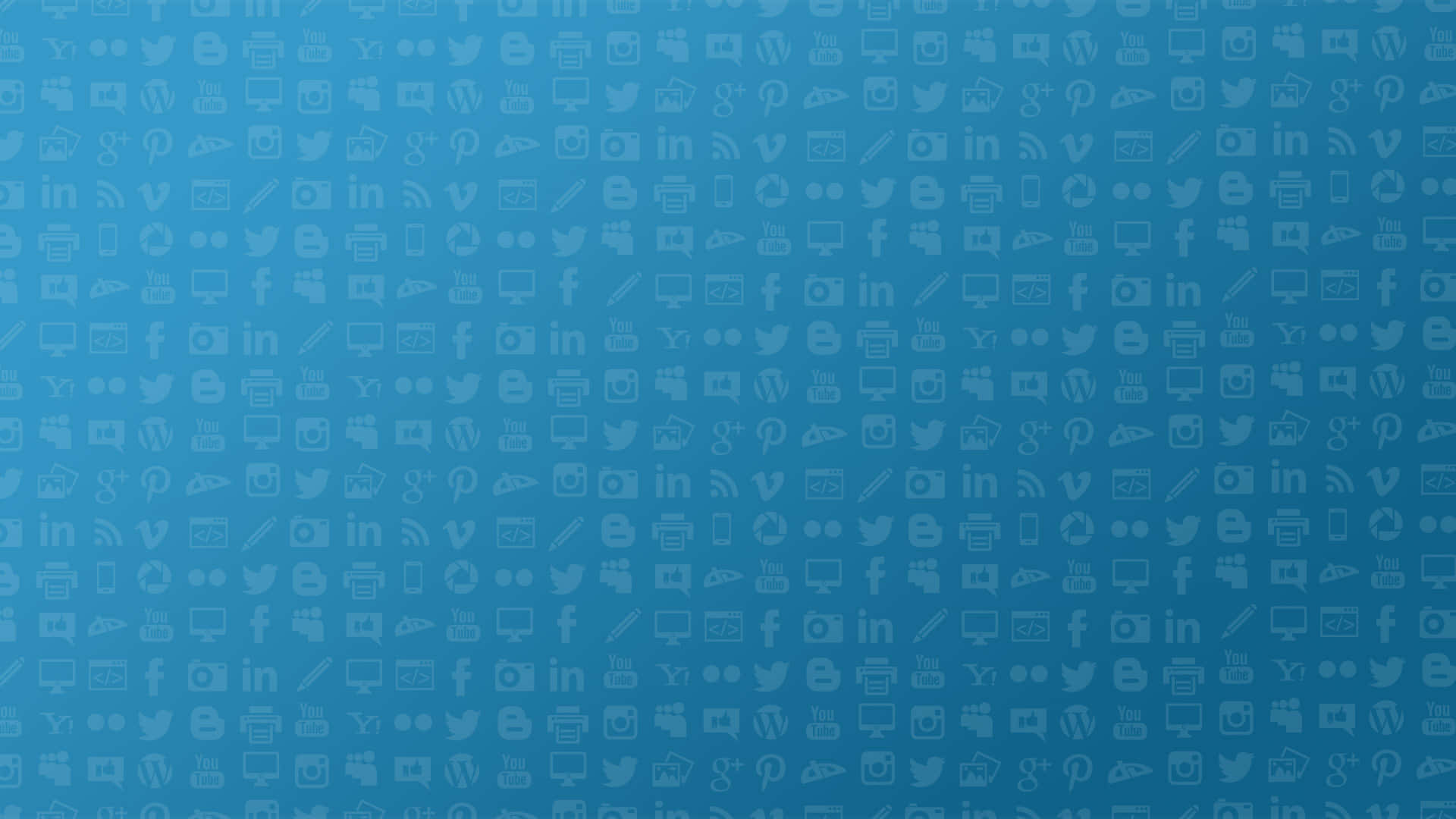 1920x1080 Social Baggrund Social Media Logos Lysblå Overflade