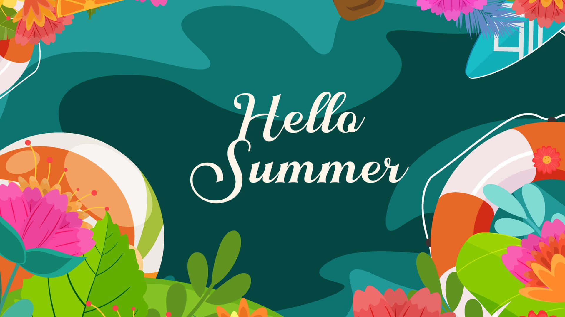 1920x1080 Cool Summer Graphic Background