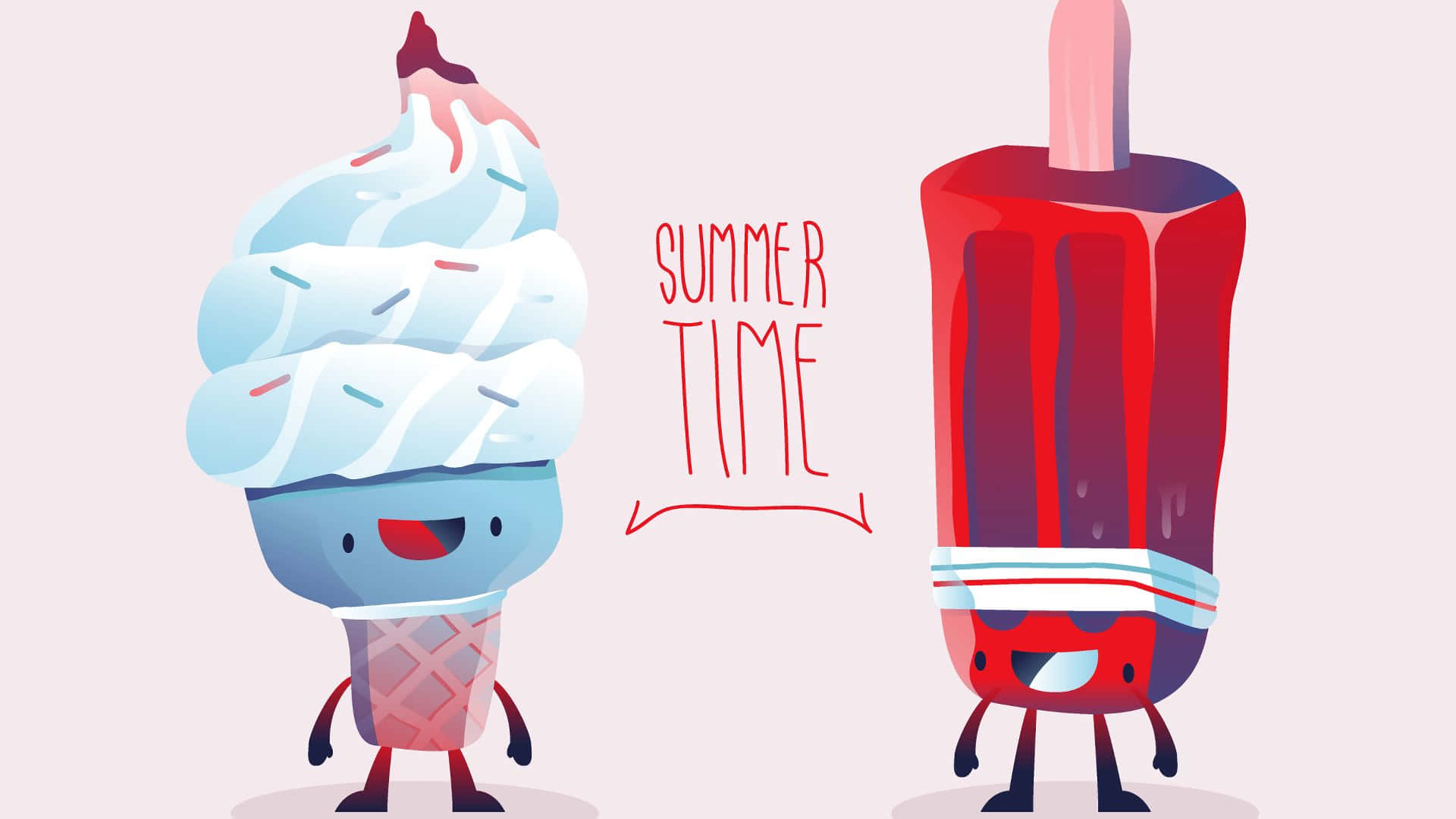 1920x1080 Summer Time Ice Cream And Popsicle Background