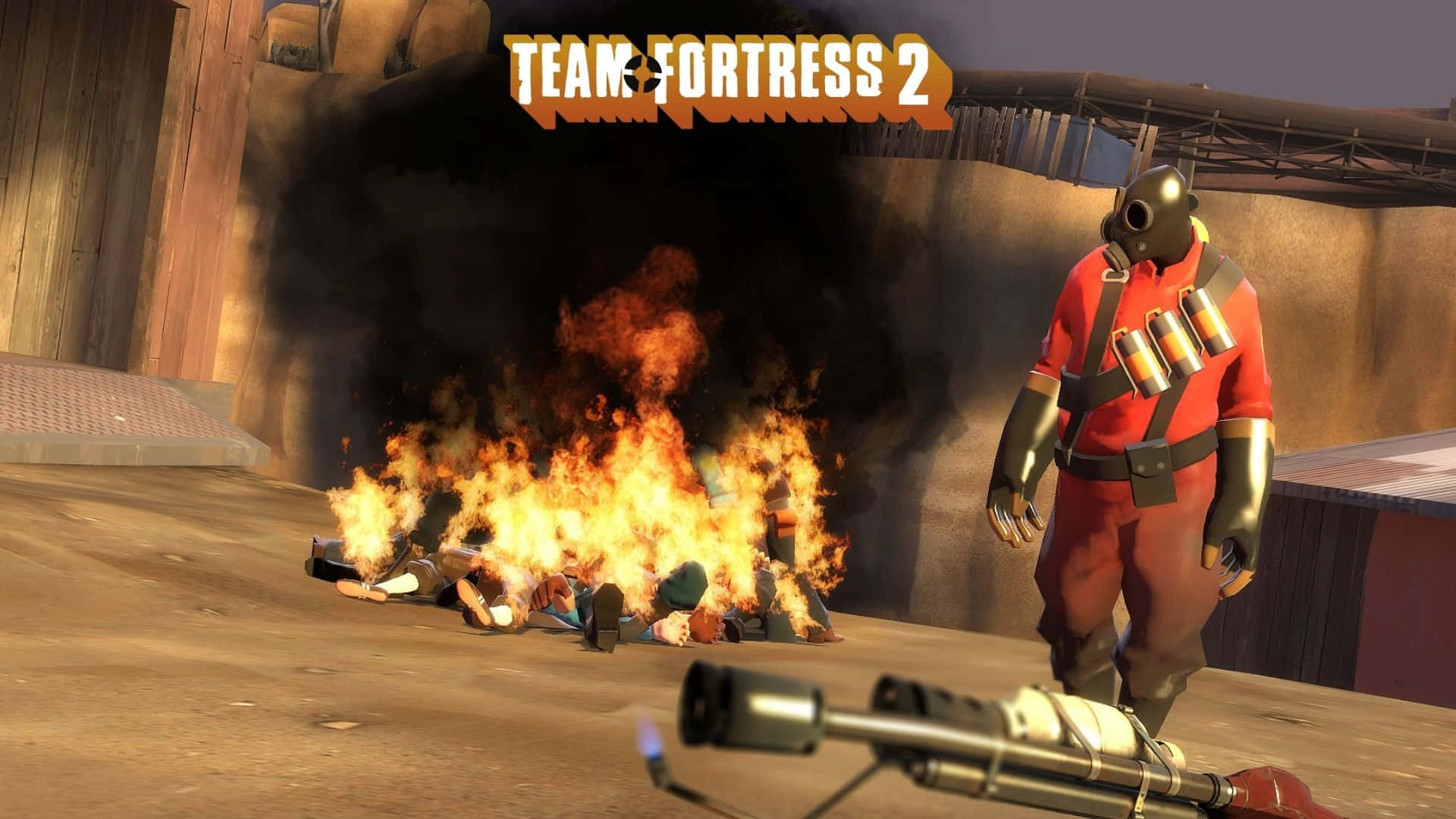 TF2 Game Logo and Soldier