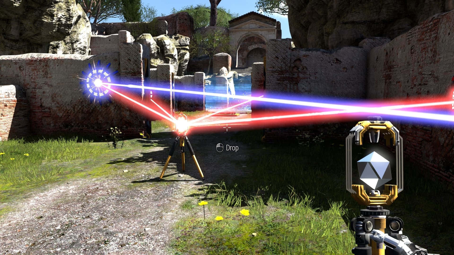 1920x1080bakgrundsbild Med Talos Principle Laser Lights