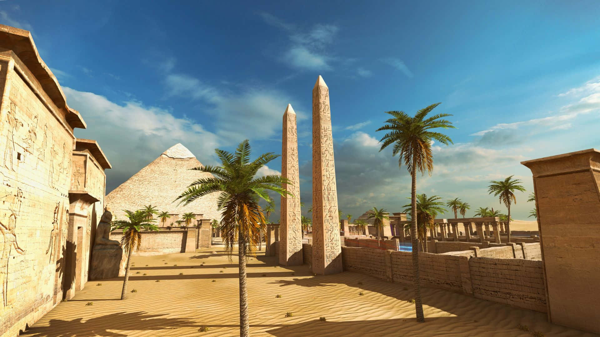 Fondodel Templo Pirámide De El Principio De Talos 1920x1080