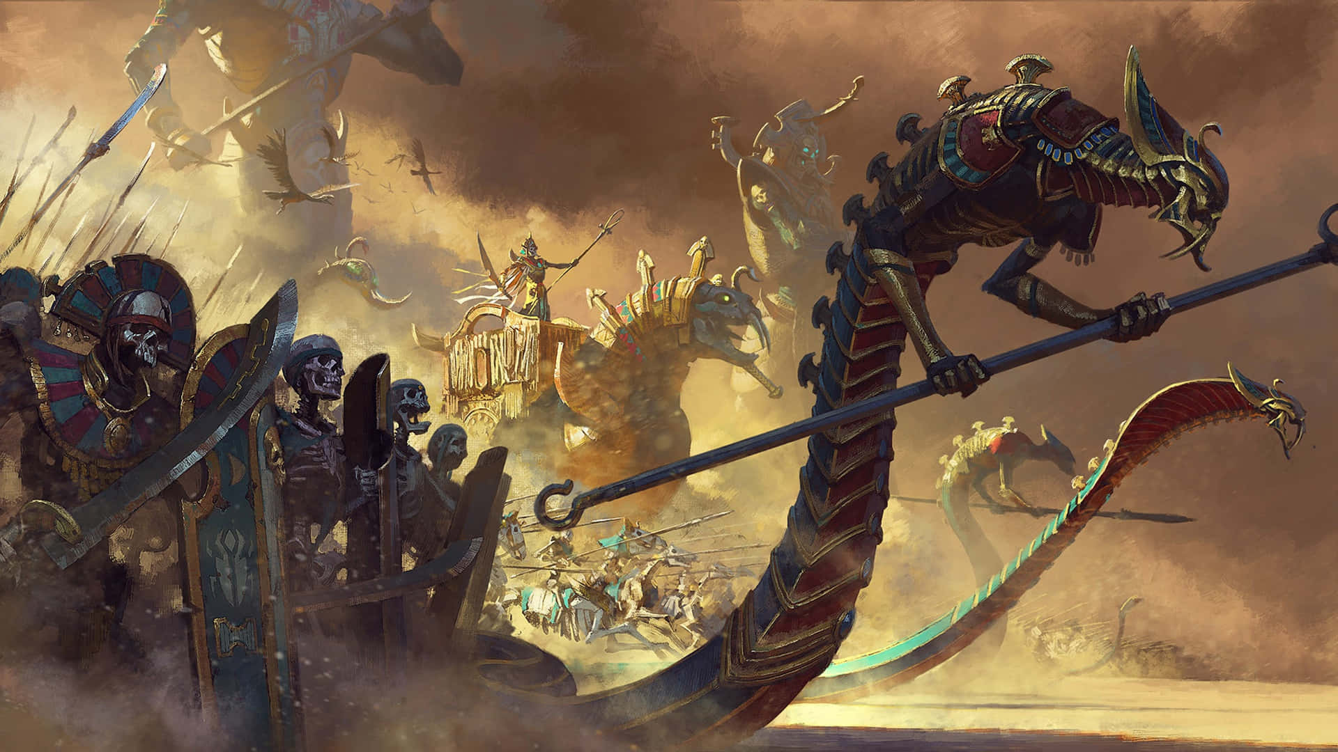 Tombkings 1920x1080 Hintergrundbild Total War Warhammer