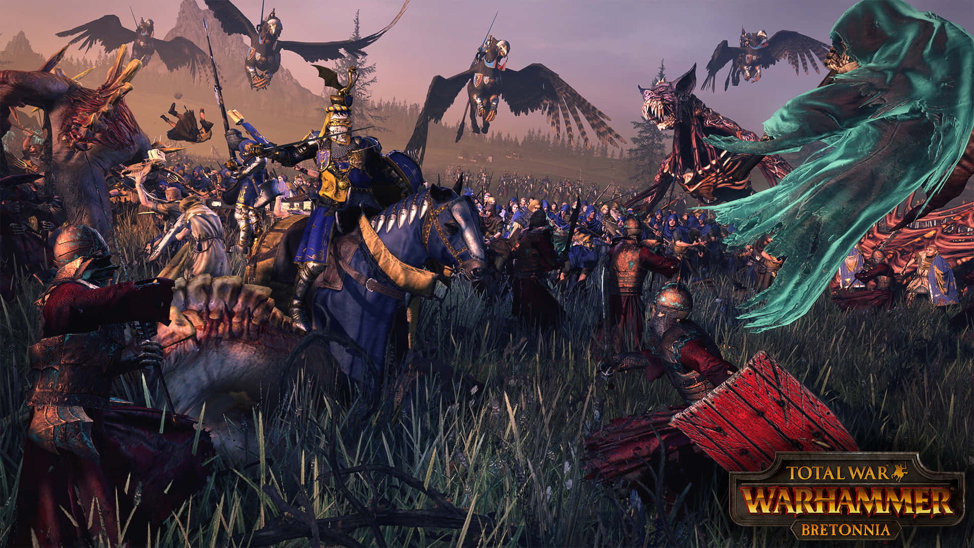 Bretonnia1920x1080 Total War Warhammer Bakgrundsbild.