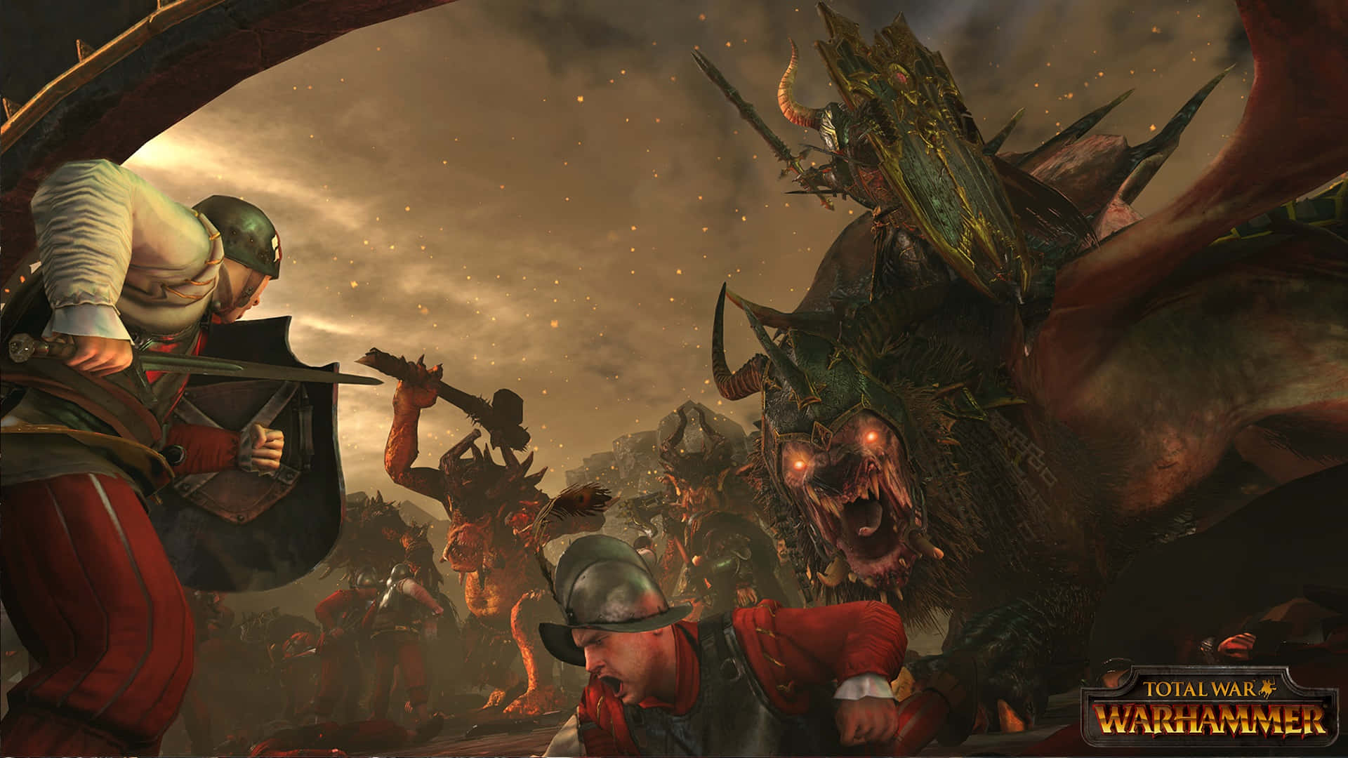 Vikingerkämpfe1920x1080 Total War Warhammer Hintergrund