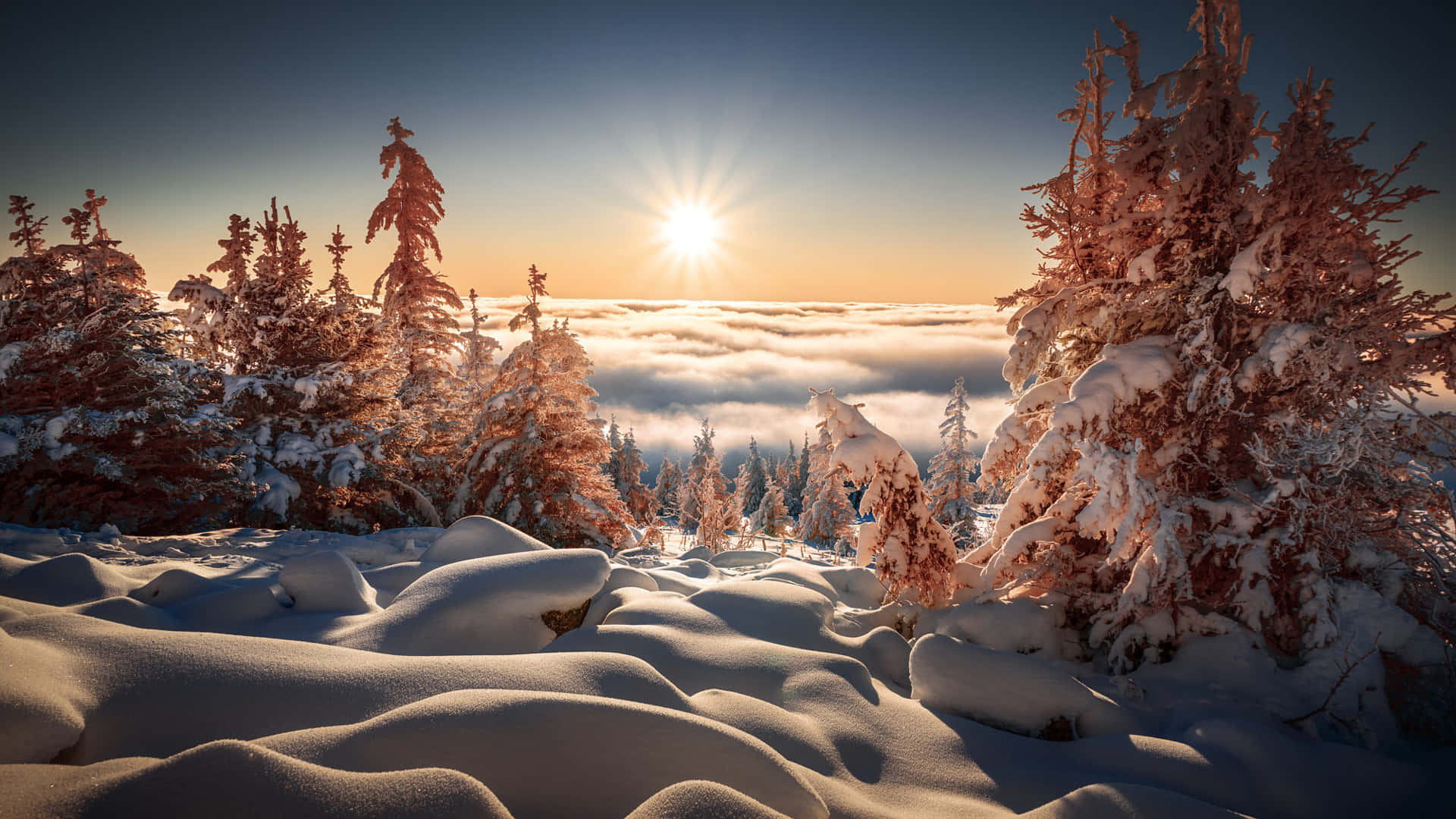 Winter Landscape in Perfect Resolution