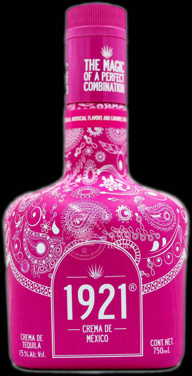 1921 Tequila Pink Crema De Mexico Bottle Wallpaper