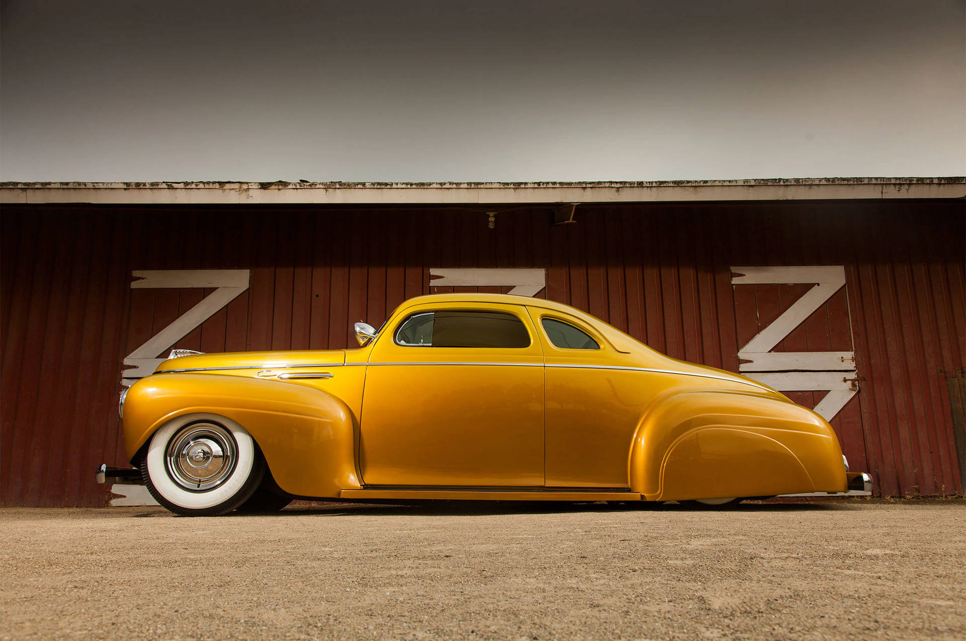 1940 Plymouth P-10 Business Yellow Coupe Wallpaper