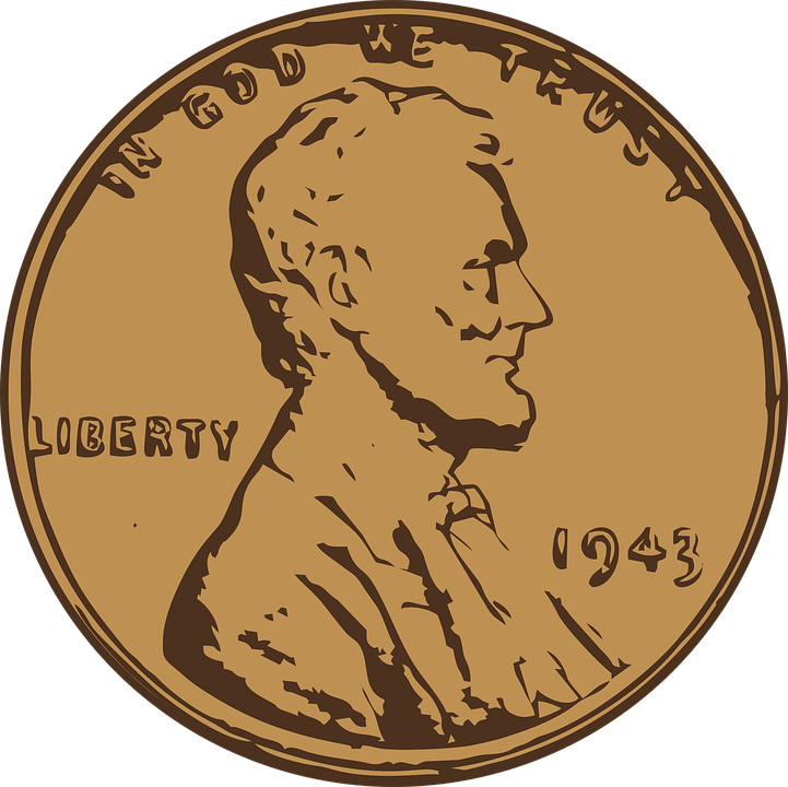 1943 Lincoln Wheat Penny PNG