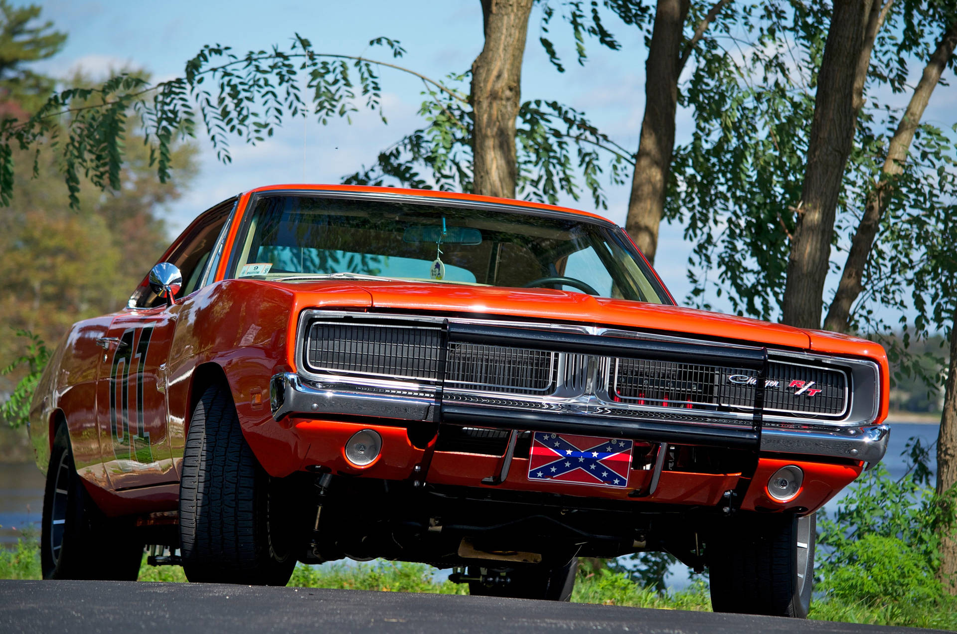 Classic 1969 Dodge Charger - A Symbol of American Muscle Wallpaper