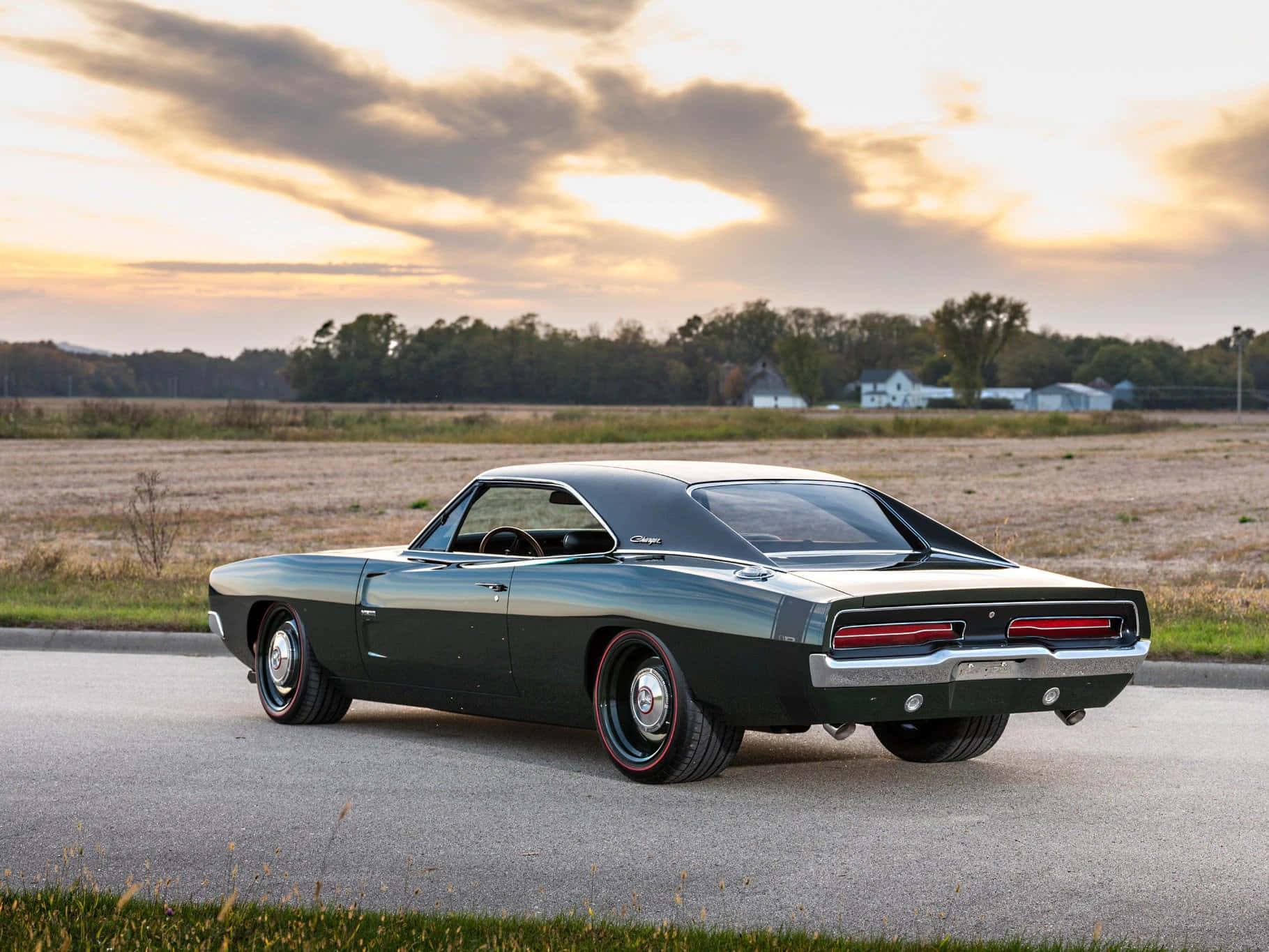 Blue Muscle Car - 1969 Dodge Charger