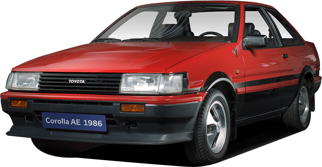 1986 Toyota Corolla A E Classic Car PNG