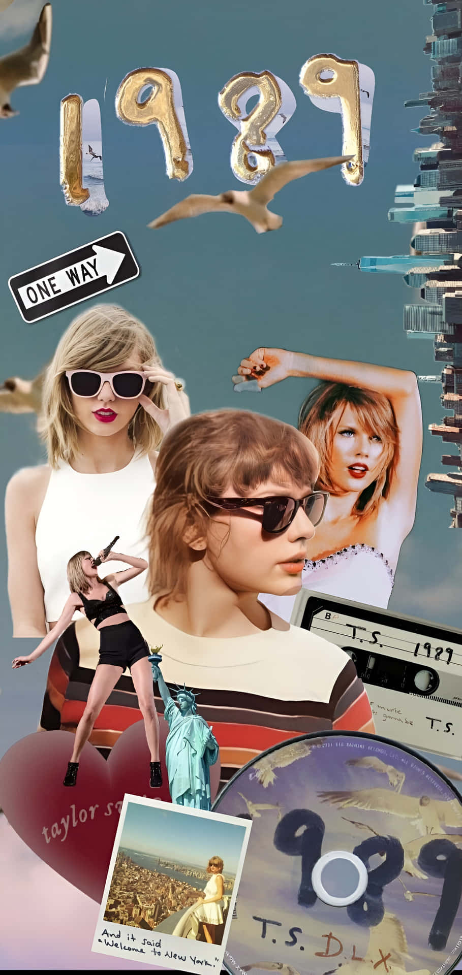 1989 Taylor Swift Collage Wallpaper