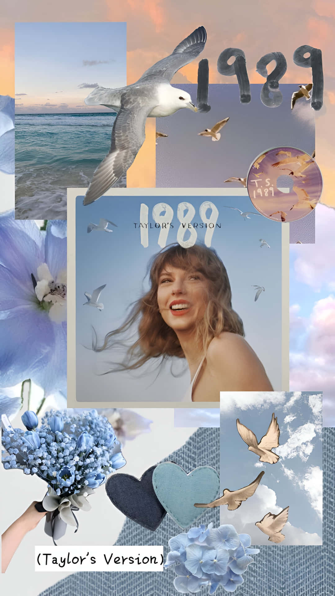 1989 Taylor Swift Inspired Collage Wallpaper