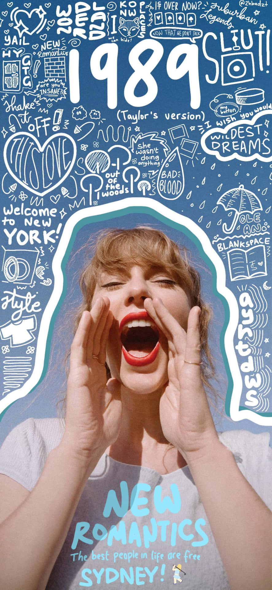 1989 Taylors Version Album Art Wallpaper