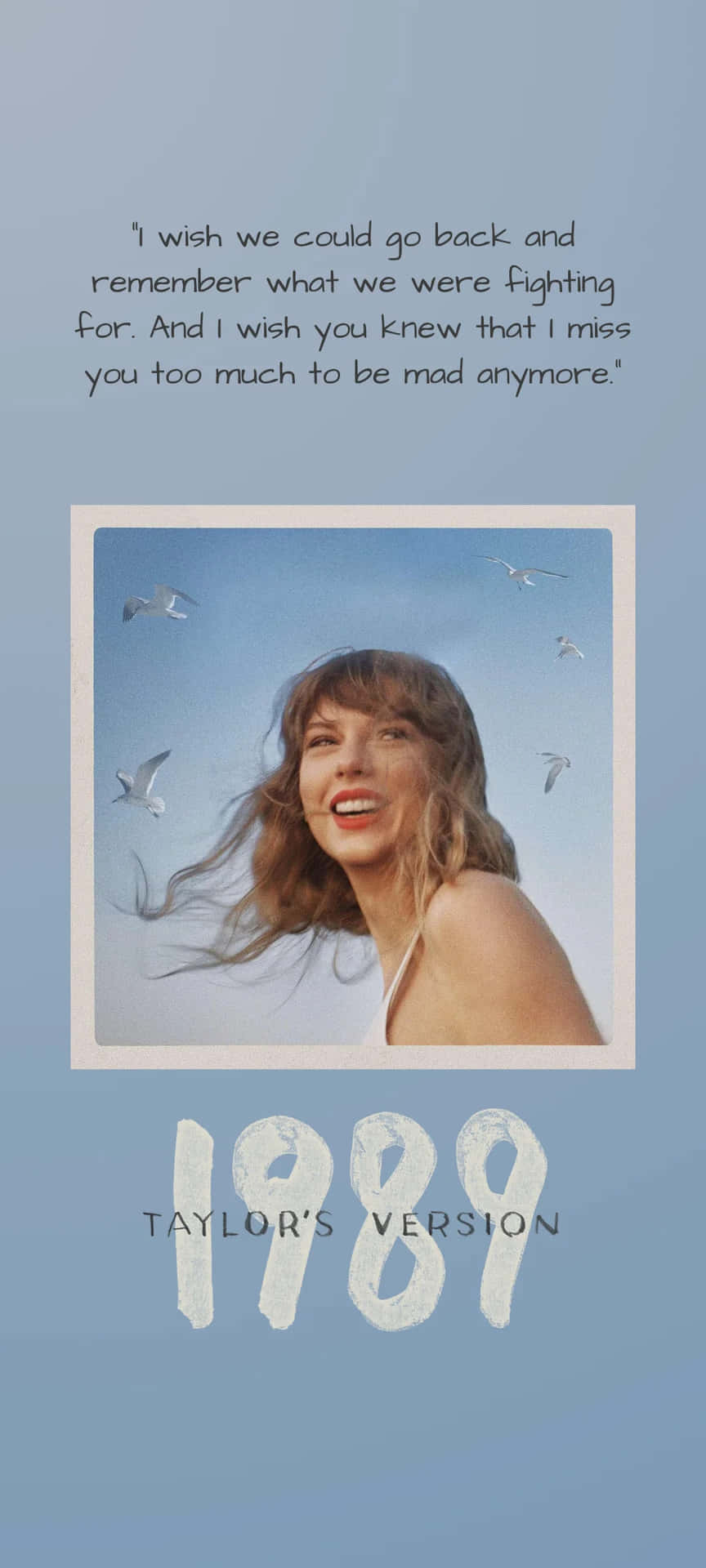 1989 Taylors Version Promotional Poster Wallpaper