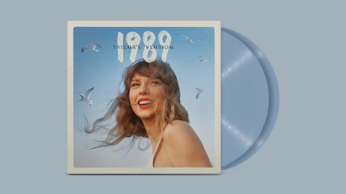 1989 Taylors Version Vinyl Album Cover Wallpaper