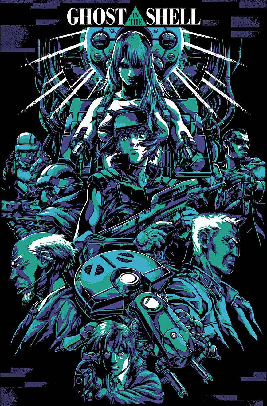 1995 Ghost In The Shell Poster Background
