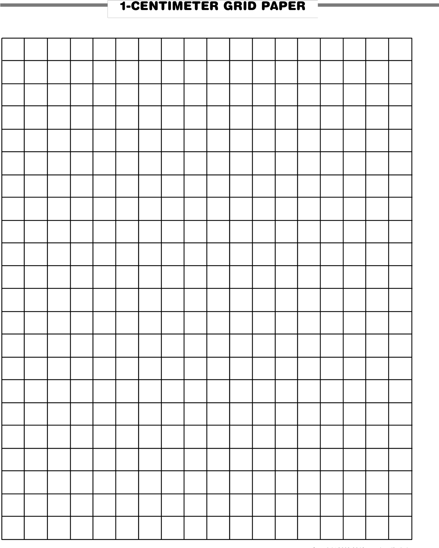 1cm Graph Paper Template PNG