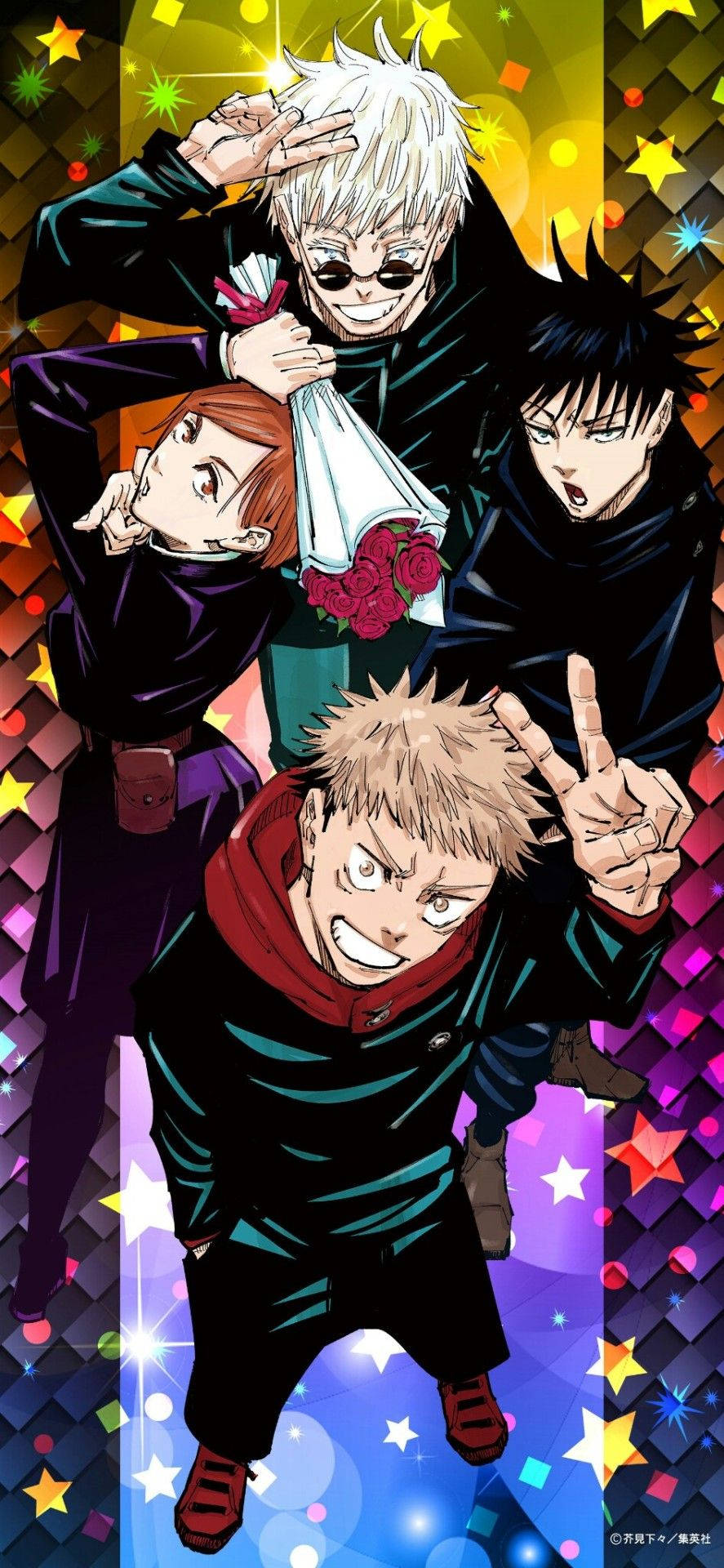 "The Jujutsu Kaisen crew is ready to tackle any challenge!" Wallpaper