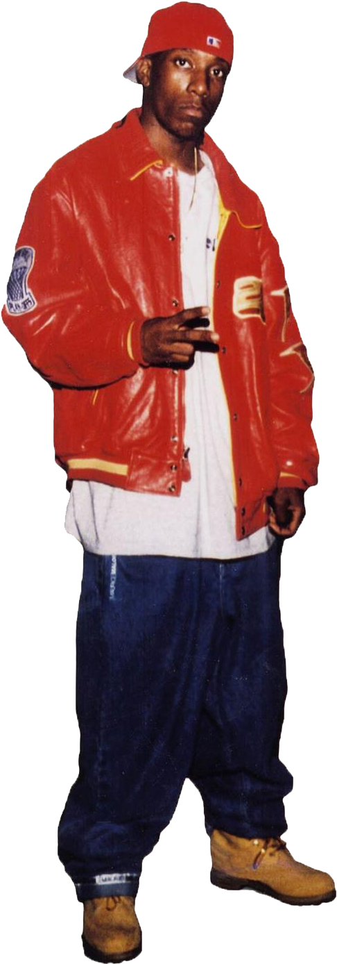 2 Pac Red Jacket Pose PNG